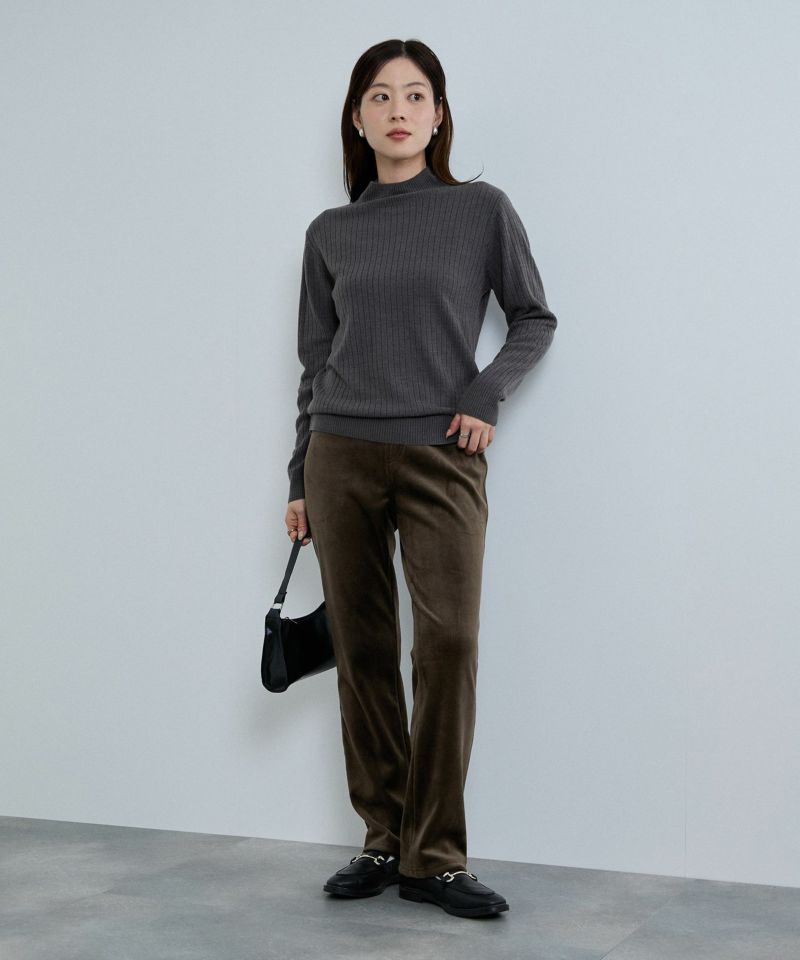 [値下げ]nAvy  MAC HEAT コーデュロイ裏ベロアストレートパンツ レディース商品画像-18