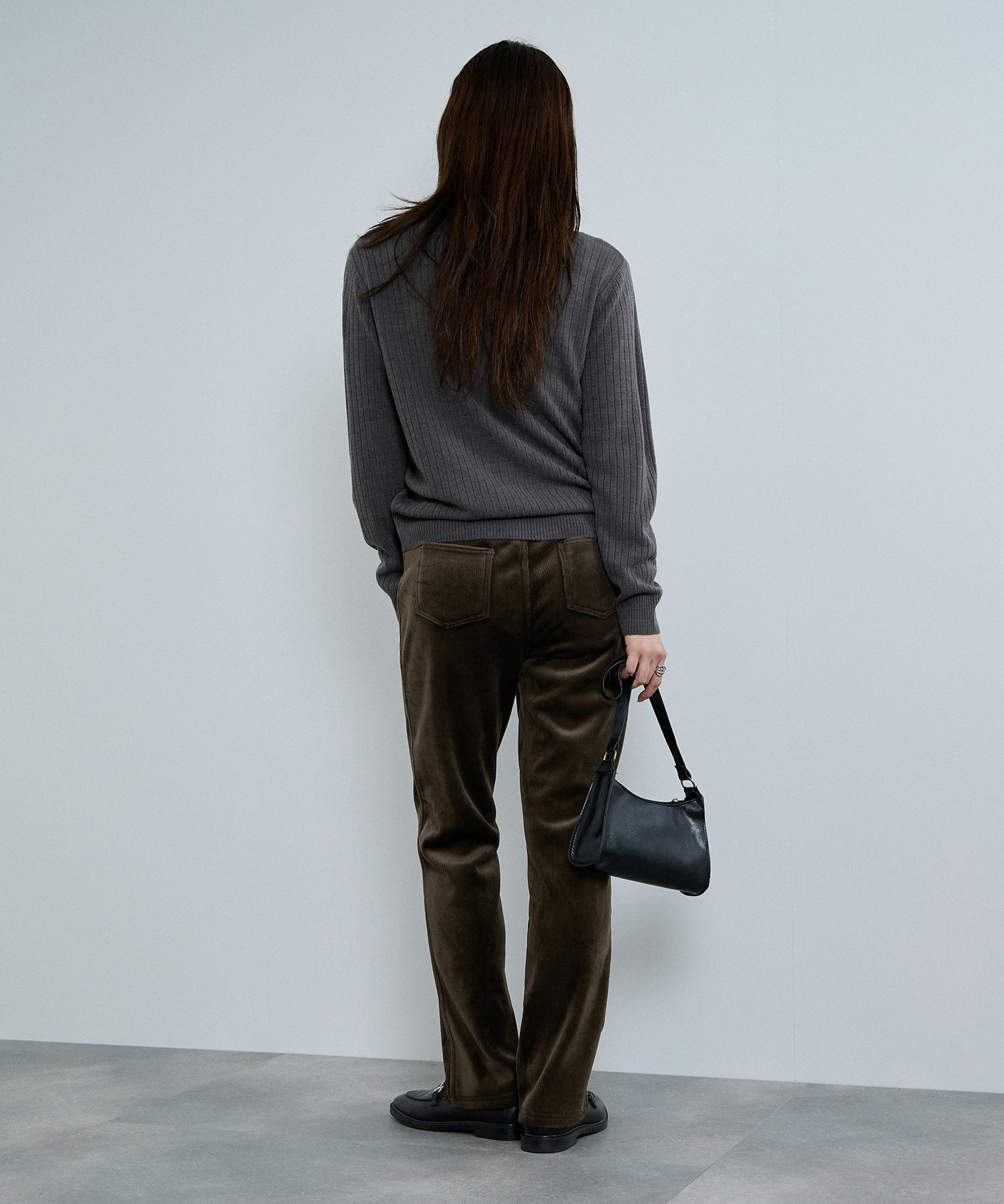 nAvy  MAC HEAT コーデュロイ裏ベロアストレートパンツ レディース商品画像-20