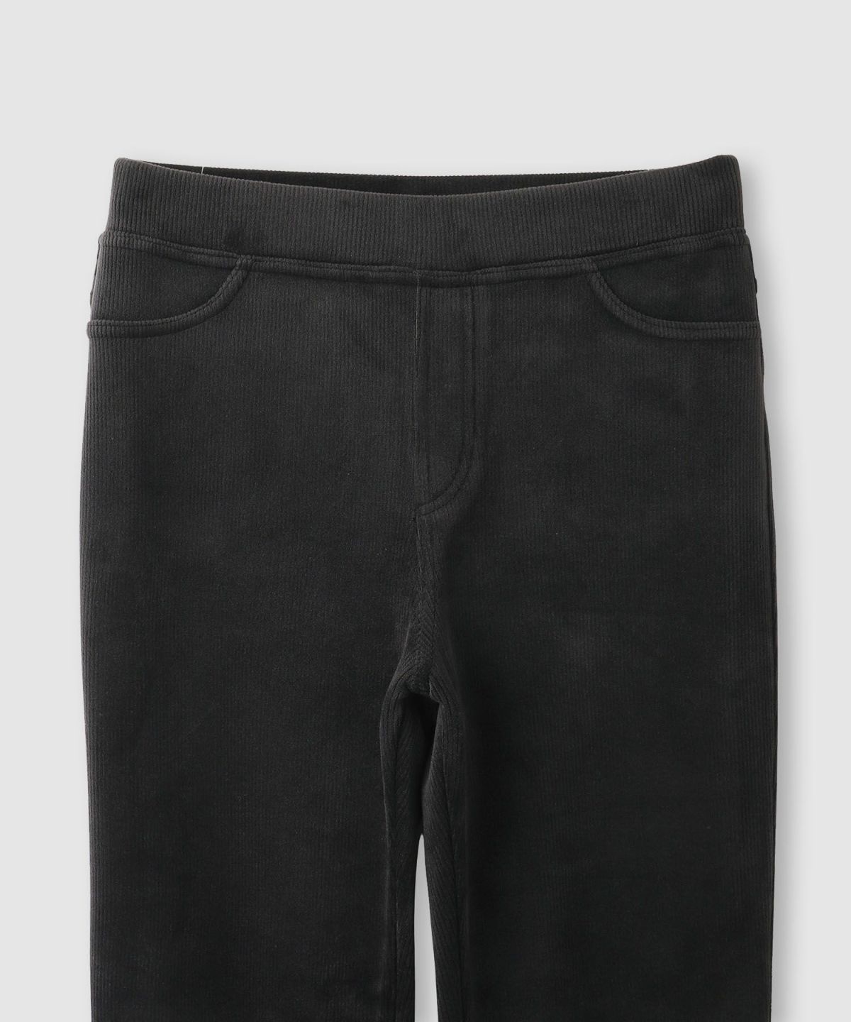 nAvy MAC HEAT コーデュロイ裏ベロアストレートパンツ レディース