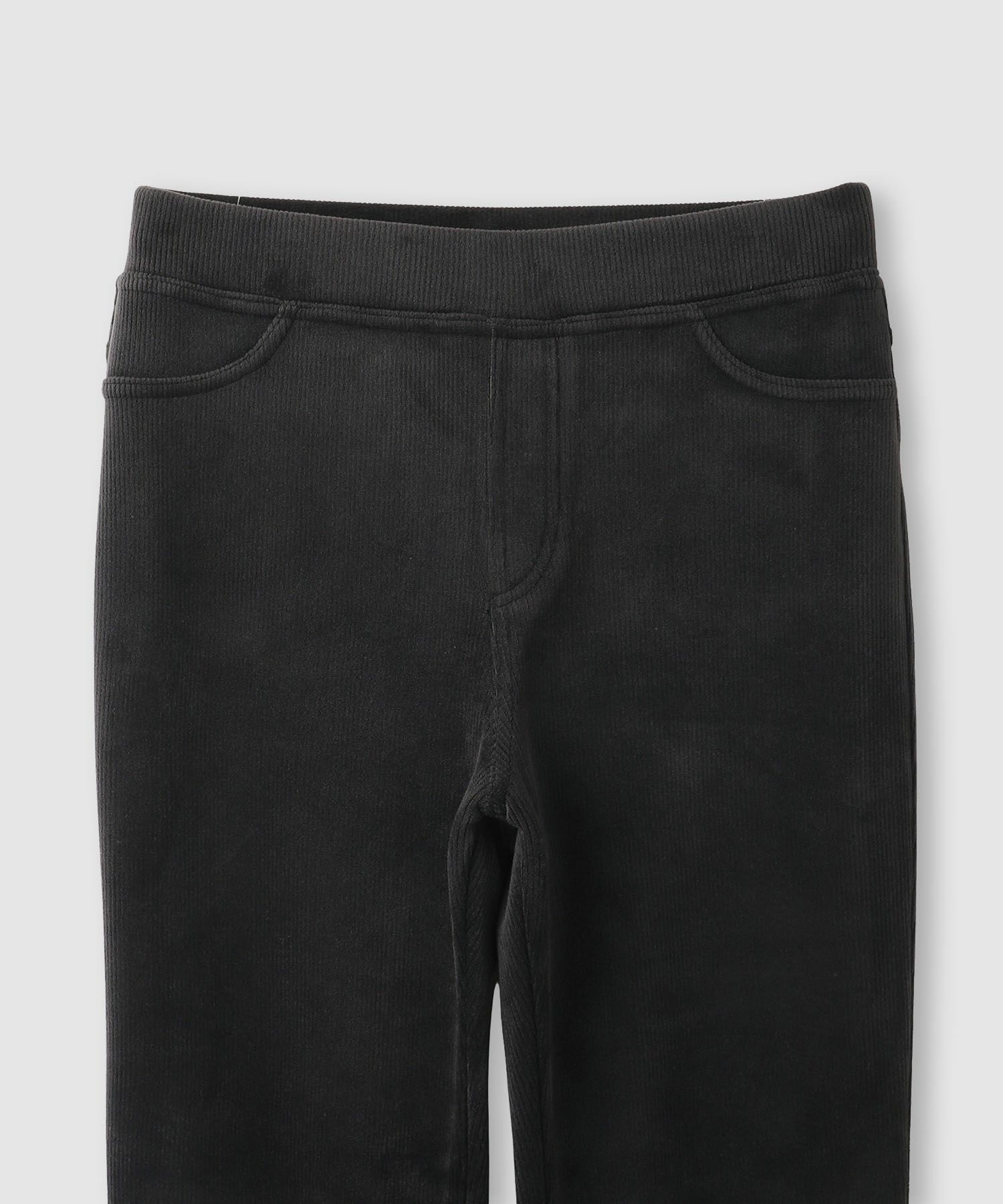 nAvy MAC HEAT コーデュロイ裏ベロアストレートパンツ レディース