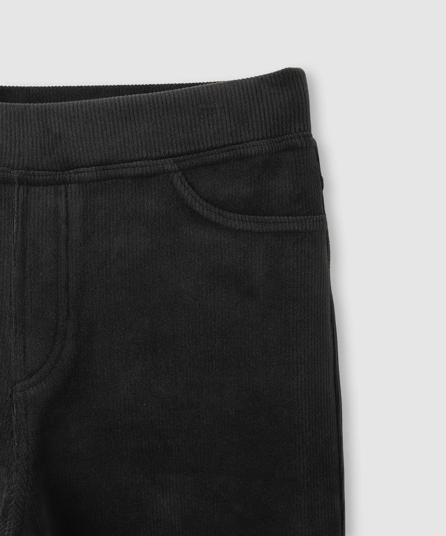 nAvy MAC HEAT コーデュロイ裏ベロアストレートパンツ レディース