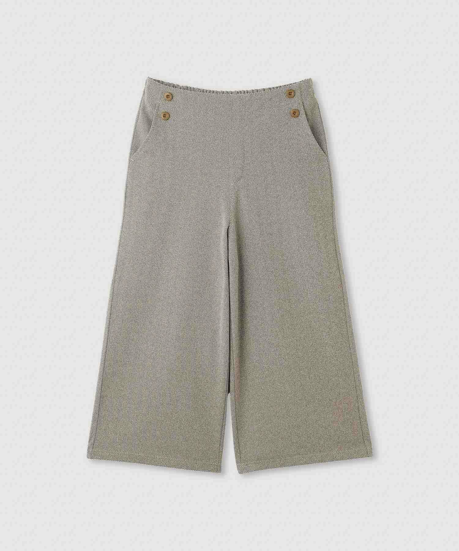 nAvy ニットワイドクロップドパンツ レディース