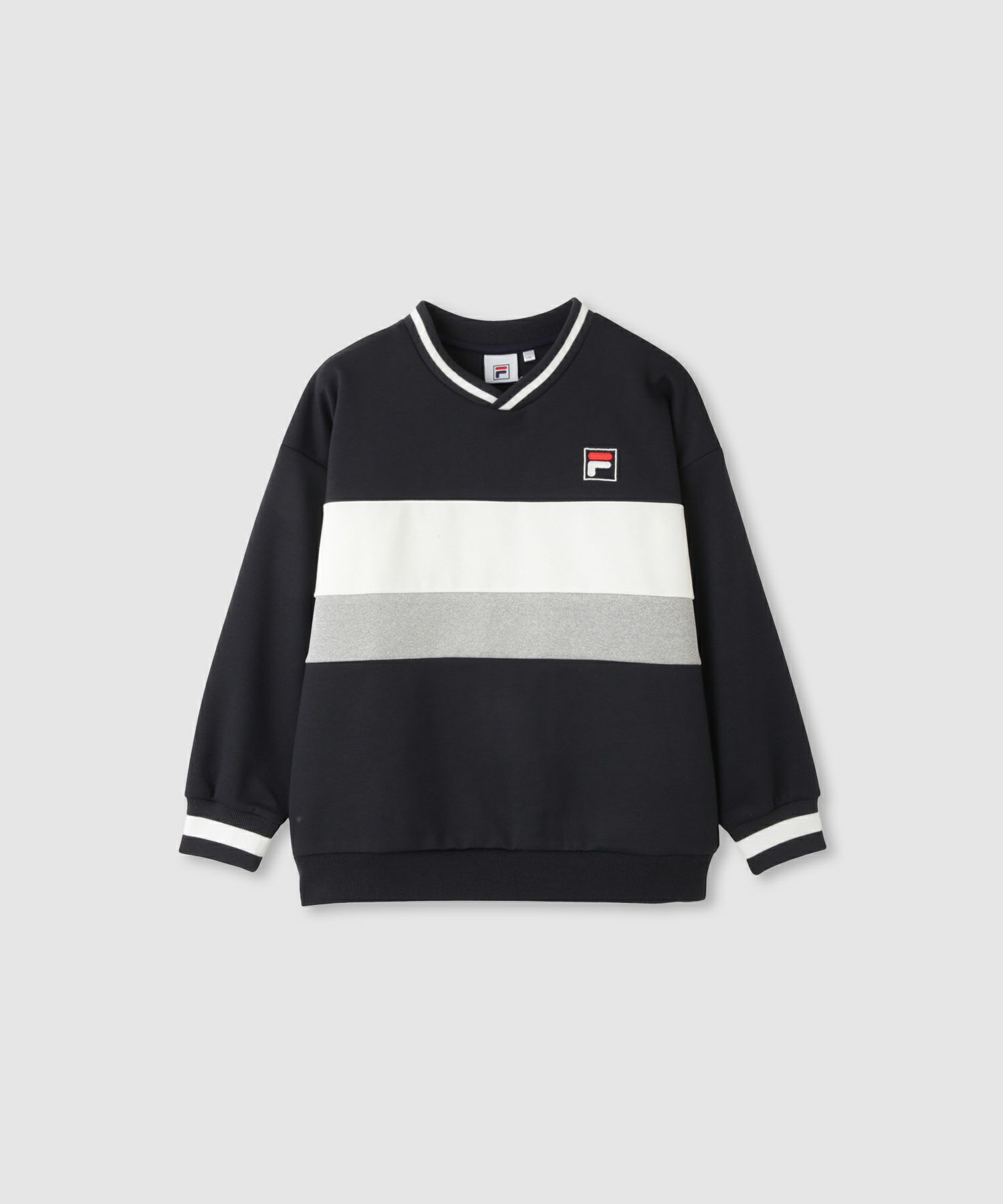FILA ポンチ素材切替トレーナー キッズ