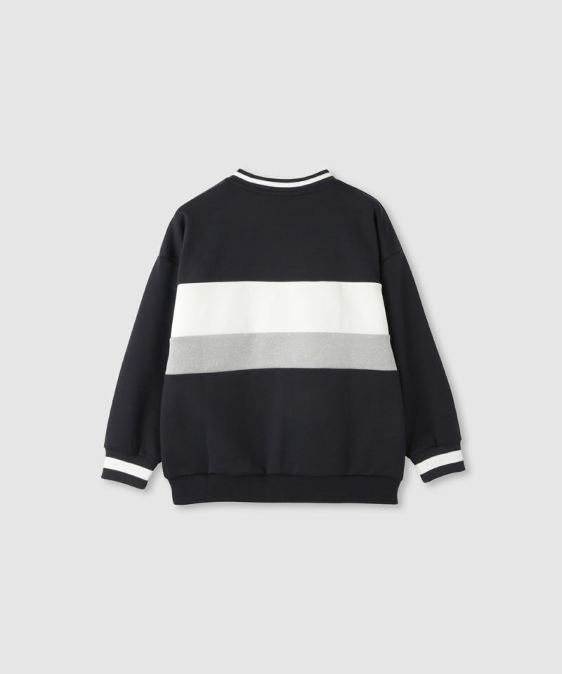 FILA ポンチ素材切替トレーナー キッズ商品画像-3