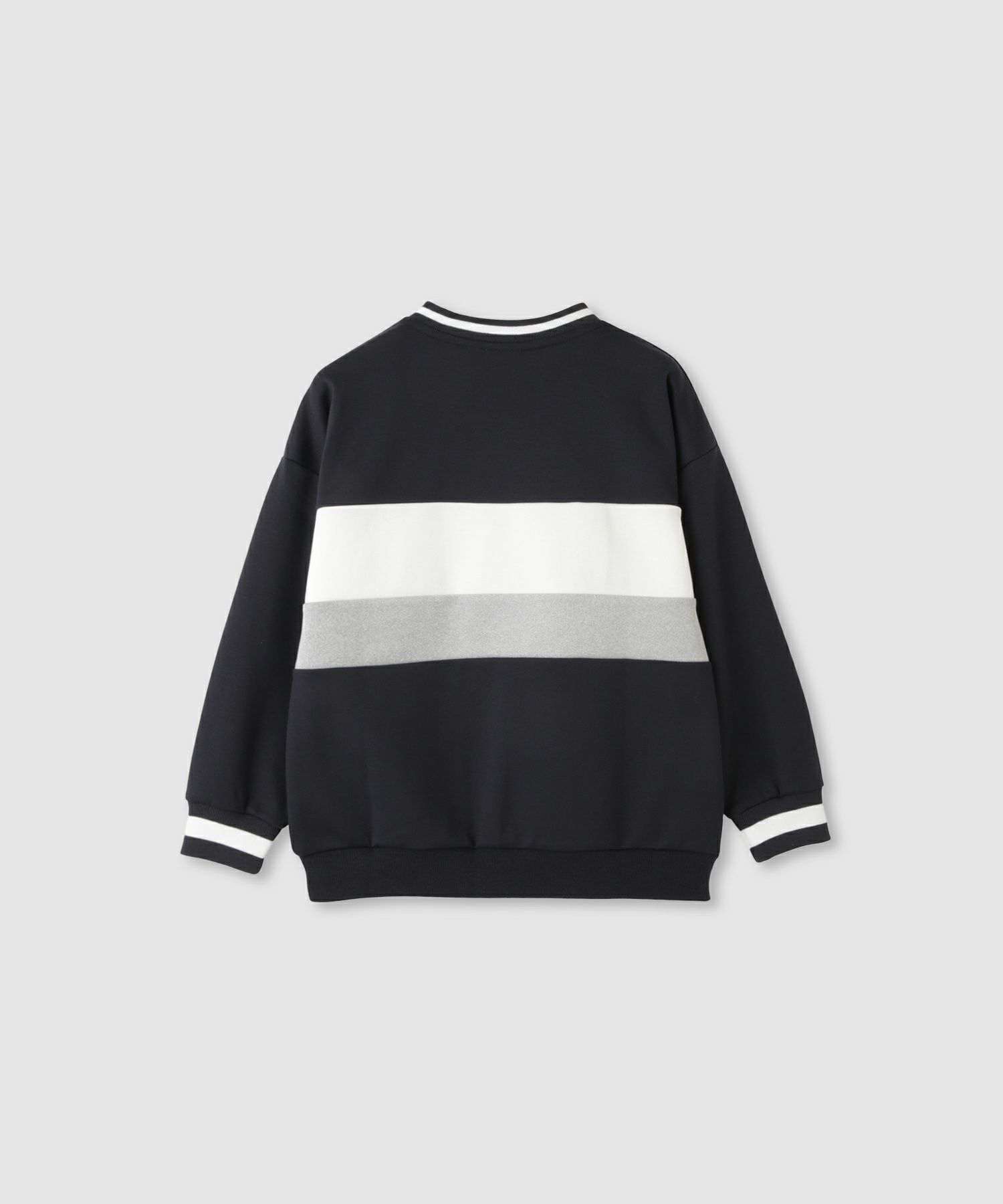 FILA  ポンチ素材切替トレーナー キッズ商品画像-3