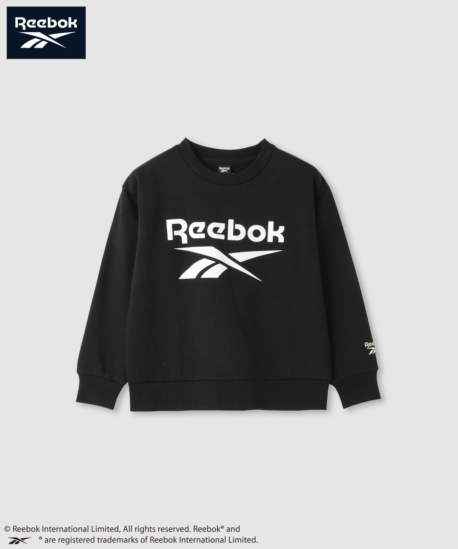 [値下げ]Reebok  裏起毛トレーナー キッズ商品画像-1