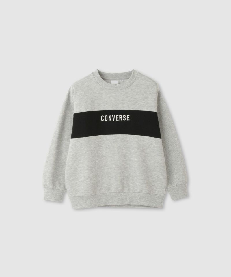 [値下げ]CONVERSE  配色切替ワンポイント刺繍トレーナー キッズ商品画像-2