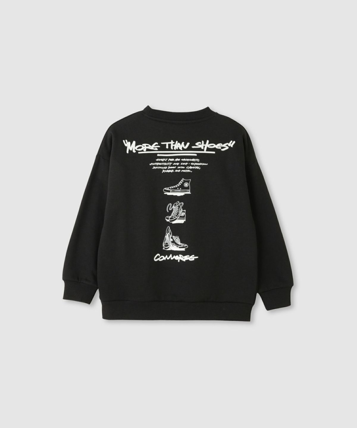 CONVERSE 配色切替ワンポイント刺繍トレーナー キッズ