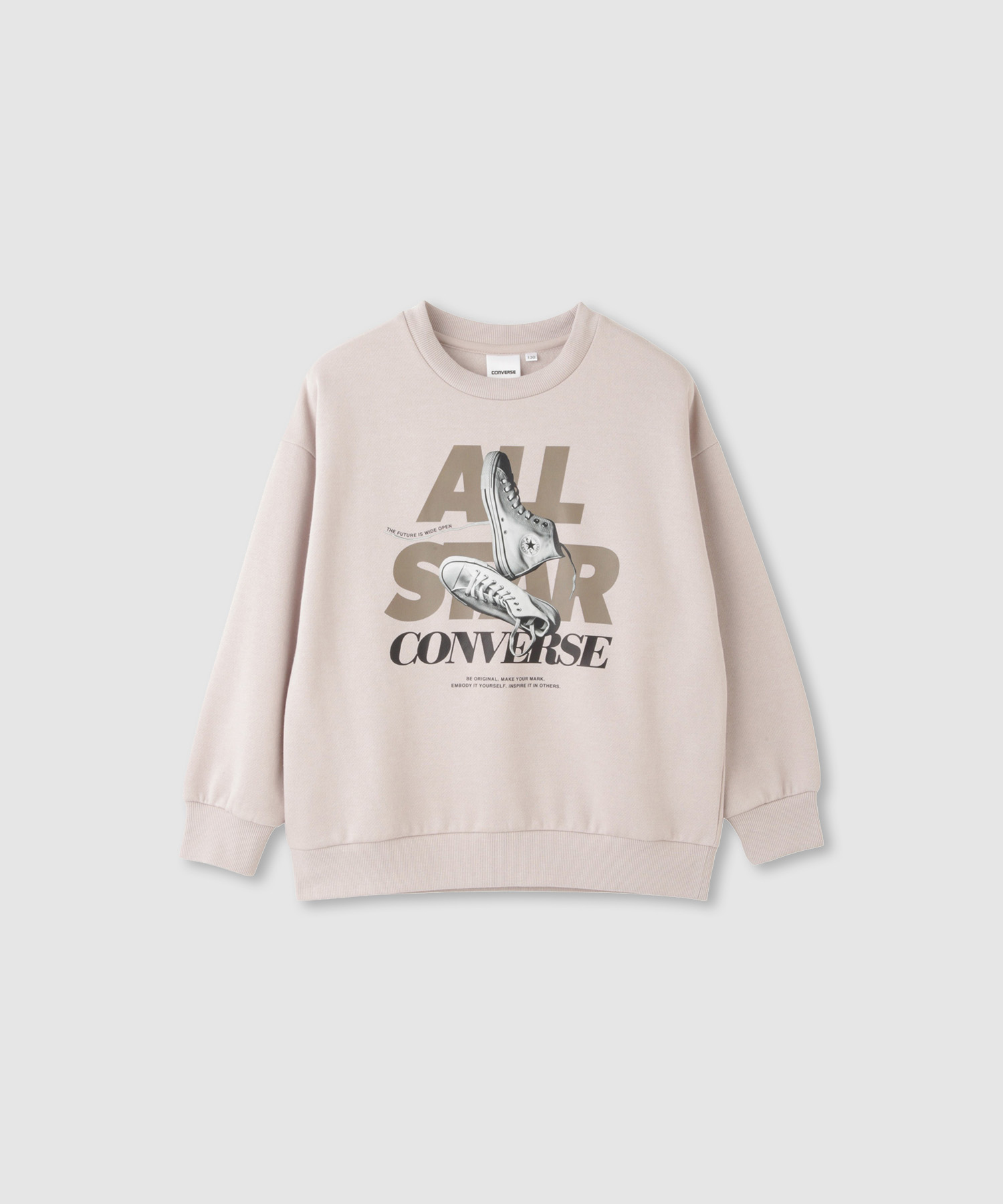 CONVERSE 転写プリントトレーナー キッズ