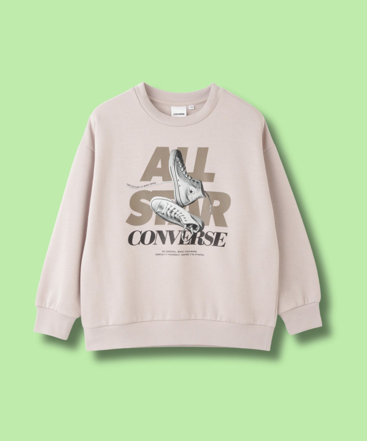 CONVERSE 転写プリントトレーナー キッズ