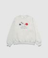 RED CAP GIRL×ドムドムハンバーガー 裏起毛トレーナー メンズ【数量限定トートバッグをプレゼント】