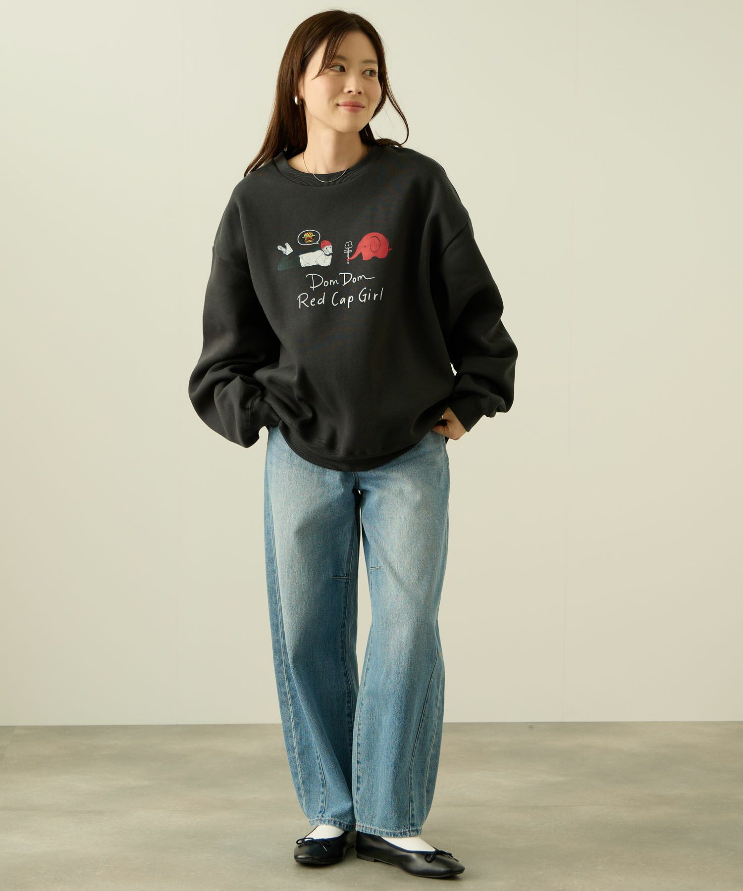RED CAP GIRL×ドムドムハンバーガー 裏起毛トレーナー メンズ商品画像-7