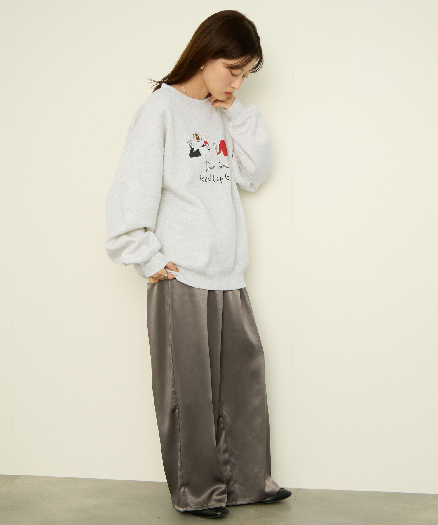 RED CAP GIRL×ドムドムハンバーガー 裏起毛トレーナー メンズ商品画像-10