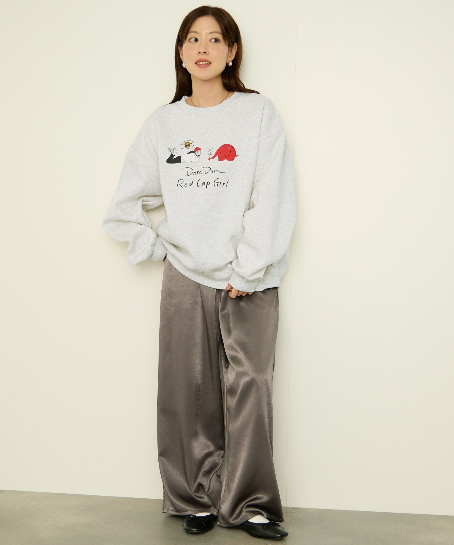 RED CAP GIRL×ドムドムハンバーガー 裏起毛トレーナー メンズ【数量限定トートバッグをプレゼント】商品画像-11