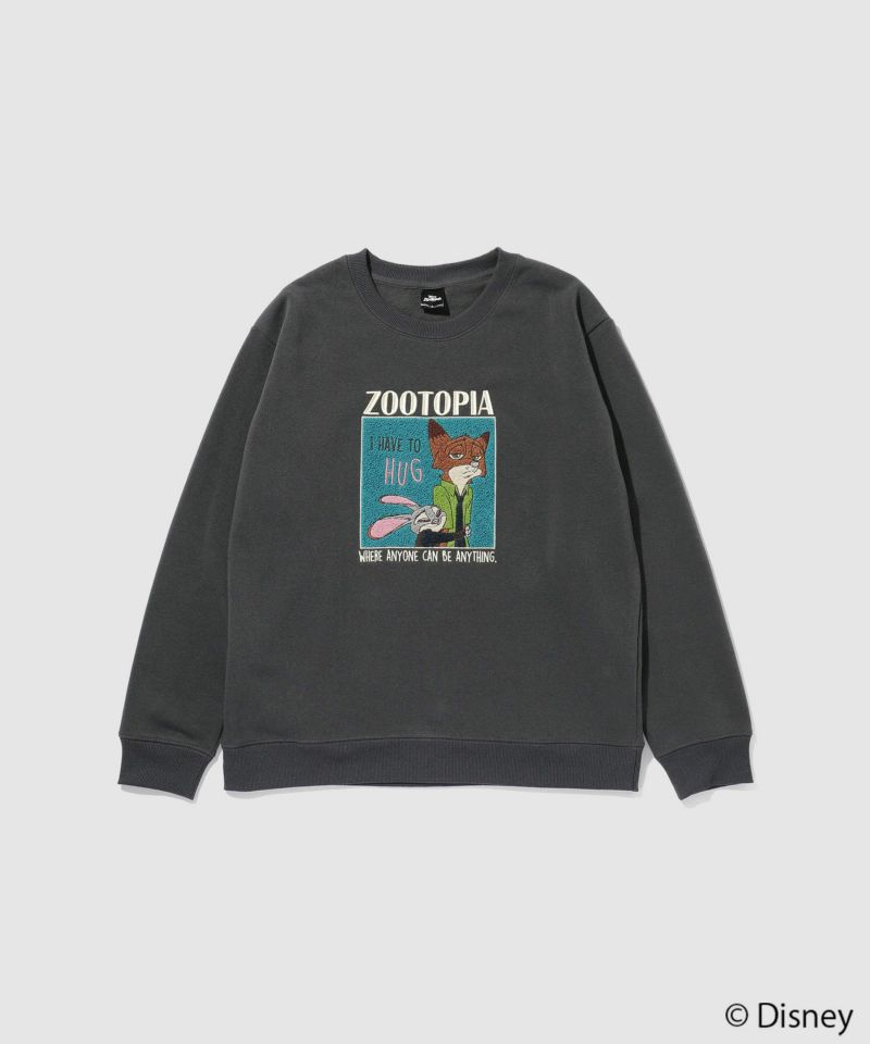 Disney 『ズートピア』ニック＆ジュディ/裏起毛トレーナー メンズ商品画像-4