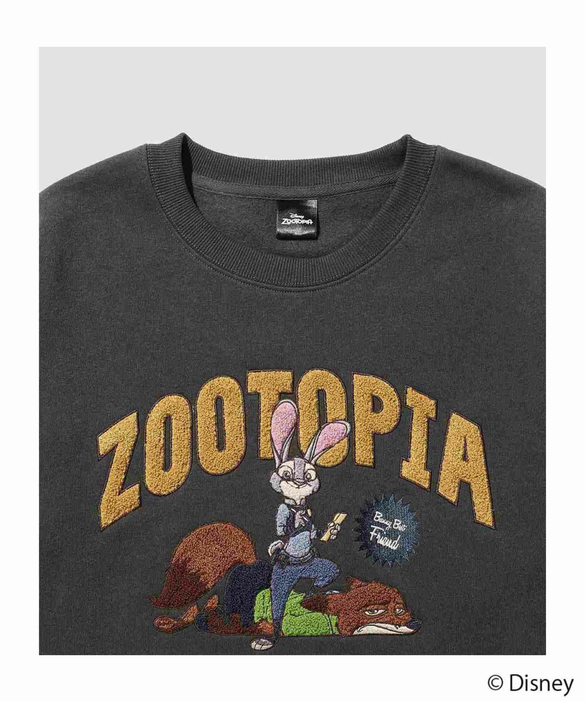 Disney 『ズートピア』ニック＆ジュディ/裏起毛トレーナー メンズ