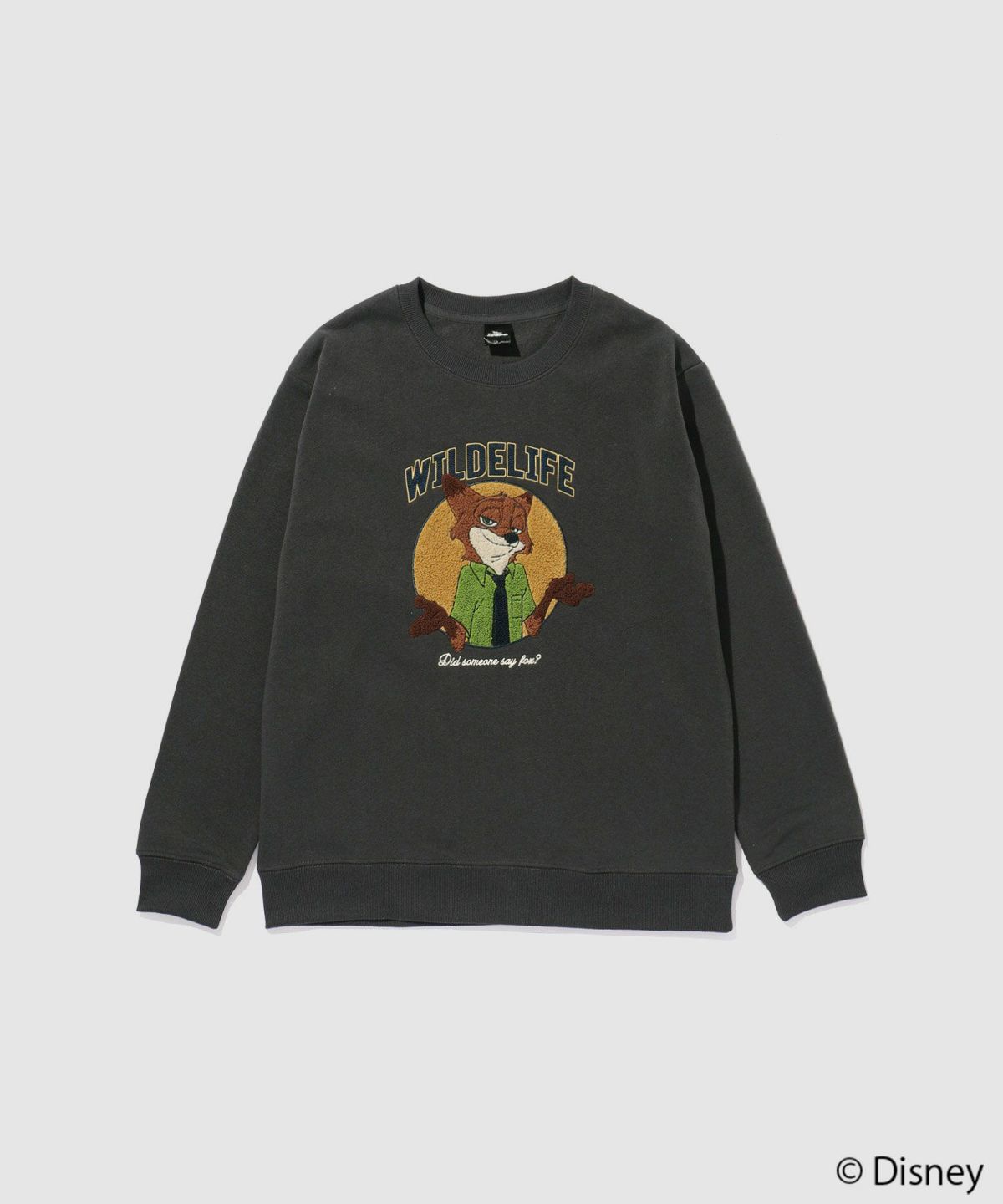 Disney 『ズートピア』ニック/サガラ裏起毛トレーナー メンズ