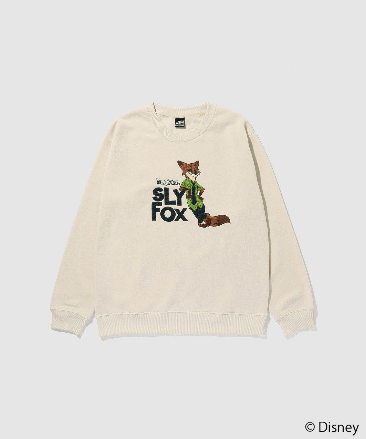 Disney 『ズートピア』ニック/サガラ裏起毛トレーナー メンズ