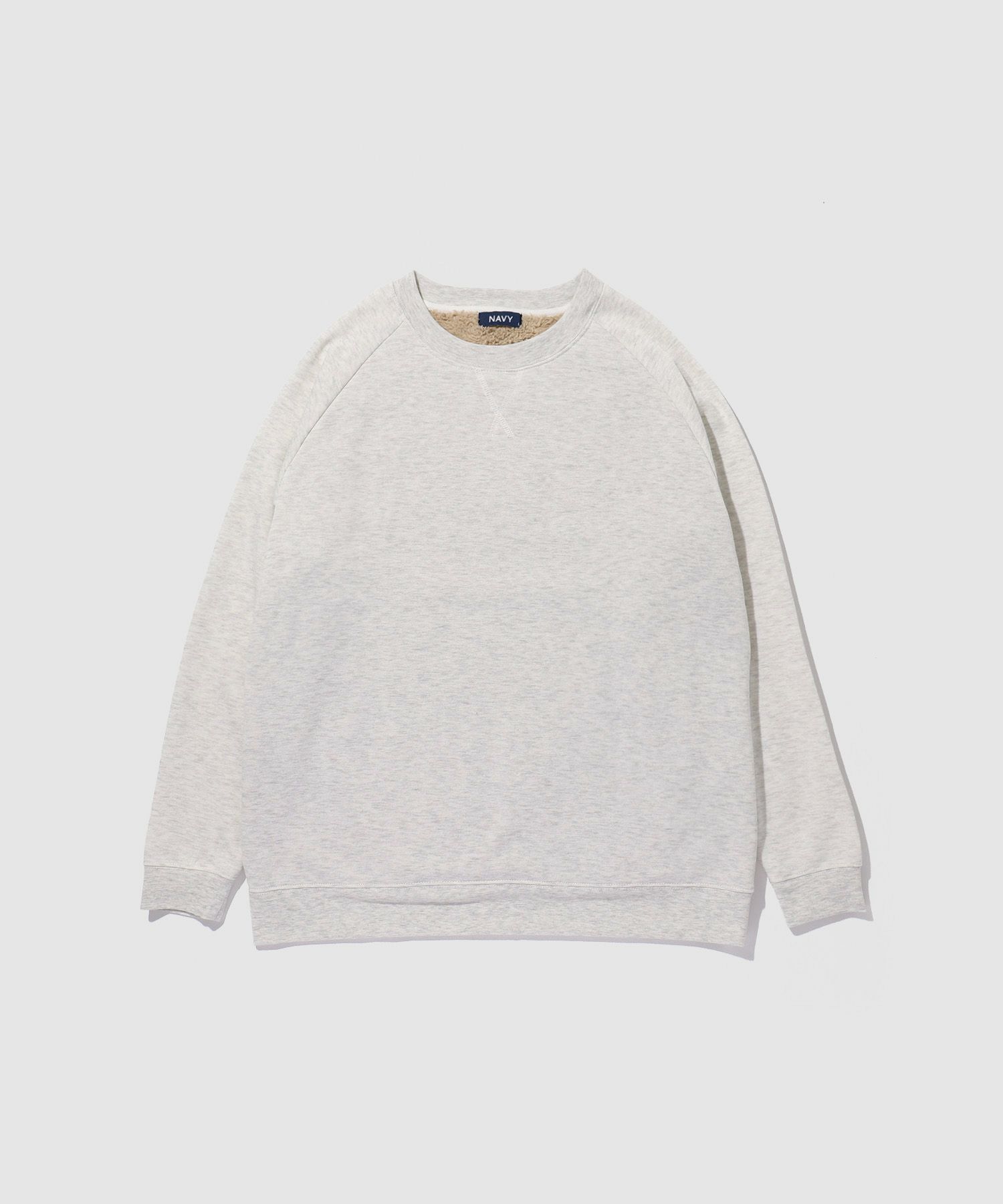 NAVY 裏ボアトレーナー メンズ