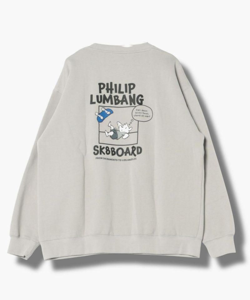くまめ Philip Lumbang リラックスフィットトレーナー メンズ