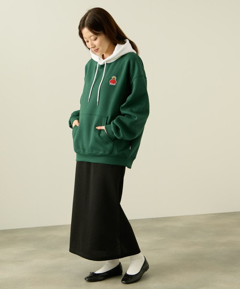 [値下げ]RED CAP GIRL×ドムドムハンバーガー 裏起毛配色フーディー メンズ商品画像-6