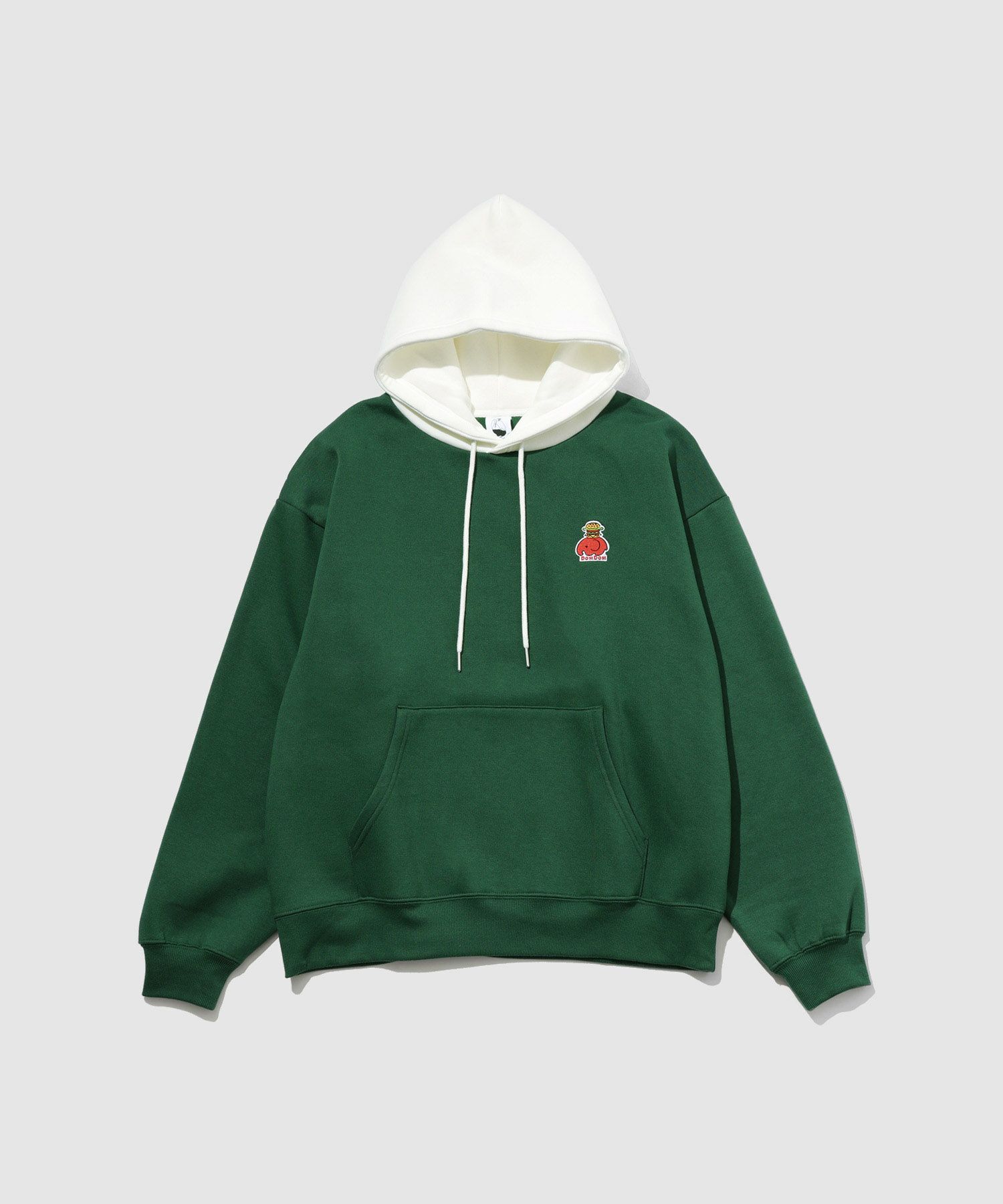 RED CAP GIRL×ドムドムハンバーガー 裏起毛配色フーディー メンズ【数量限定トートバッグをプレゼント】