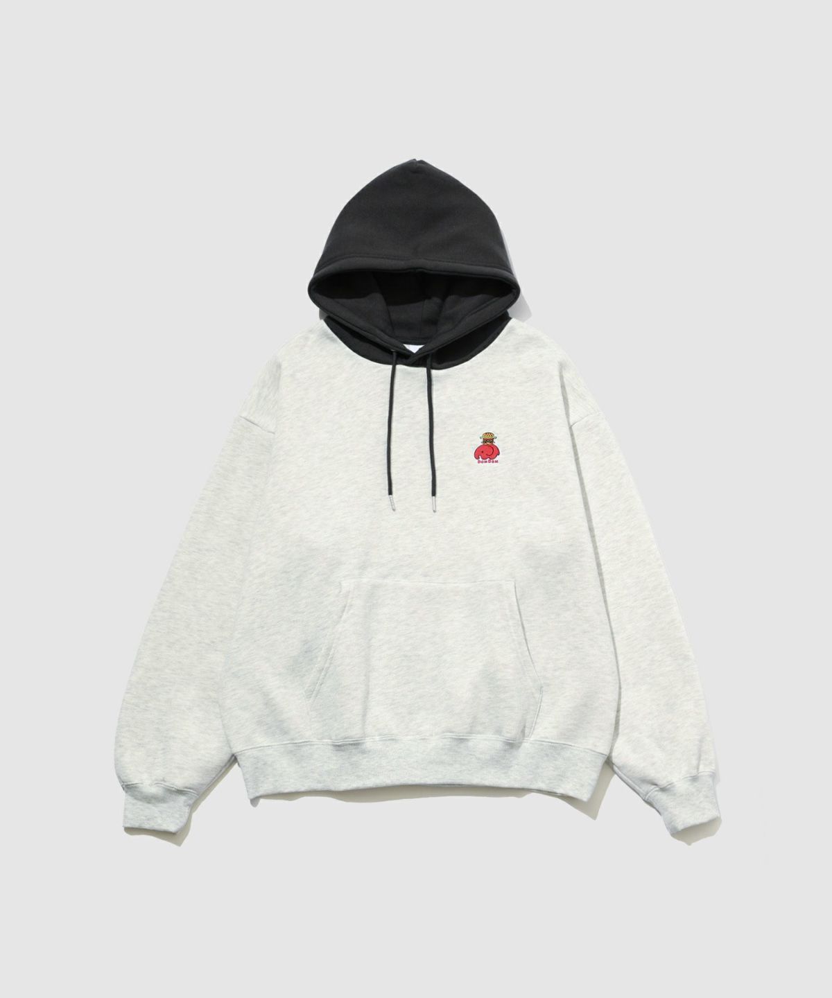 RED CAP GIRL×ドムドムハンバーガー 裏起毛配色フーディー メンズ【数量限定トートバッグをプレゼント】