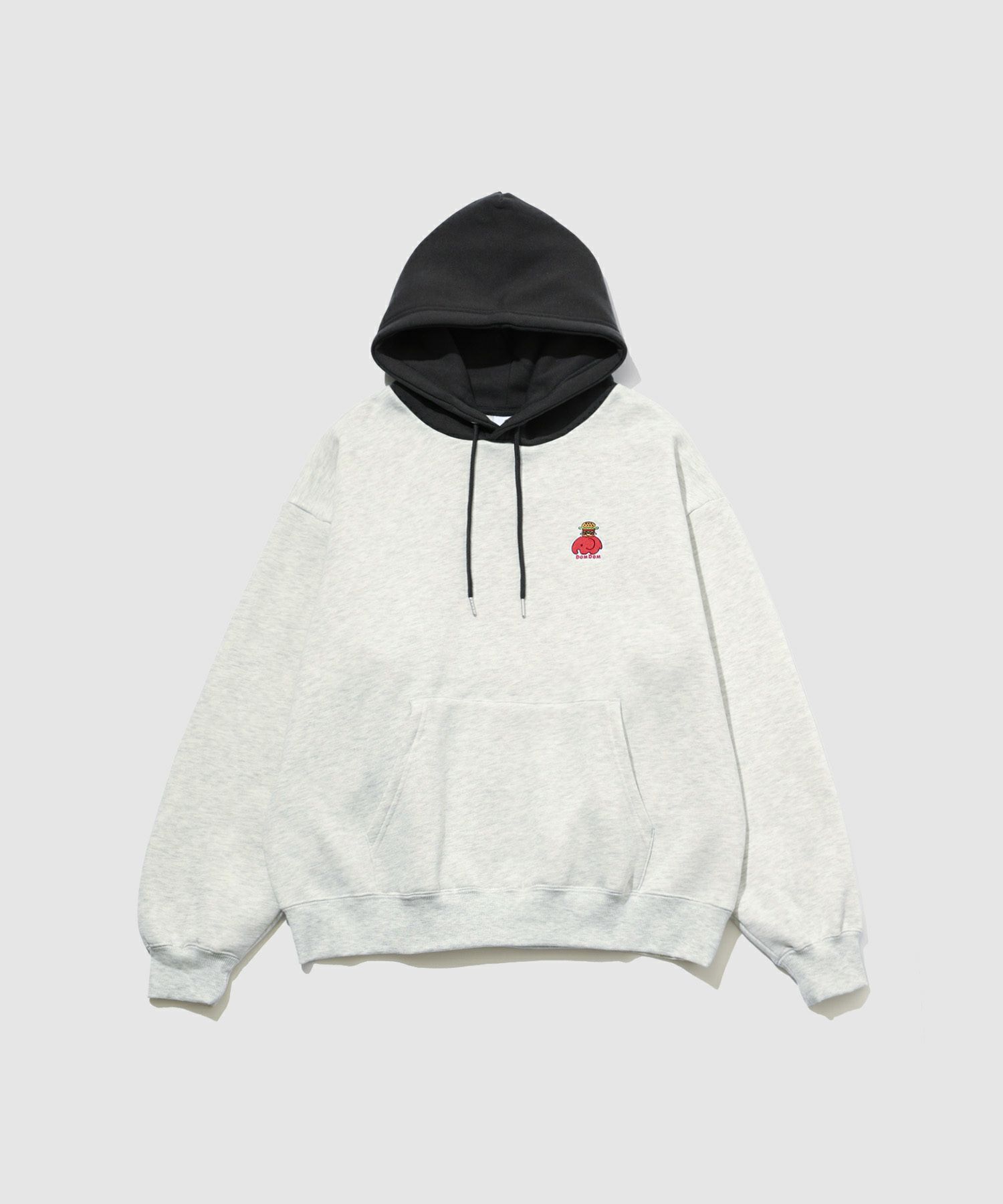 RED CAP GIRL×ドムドムハンバーガー 裏起毛配色フーディー メンズ【数量限定トートバッグをプレゼント】