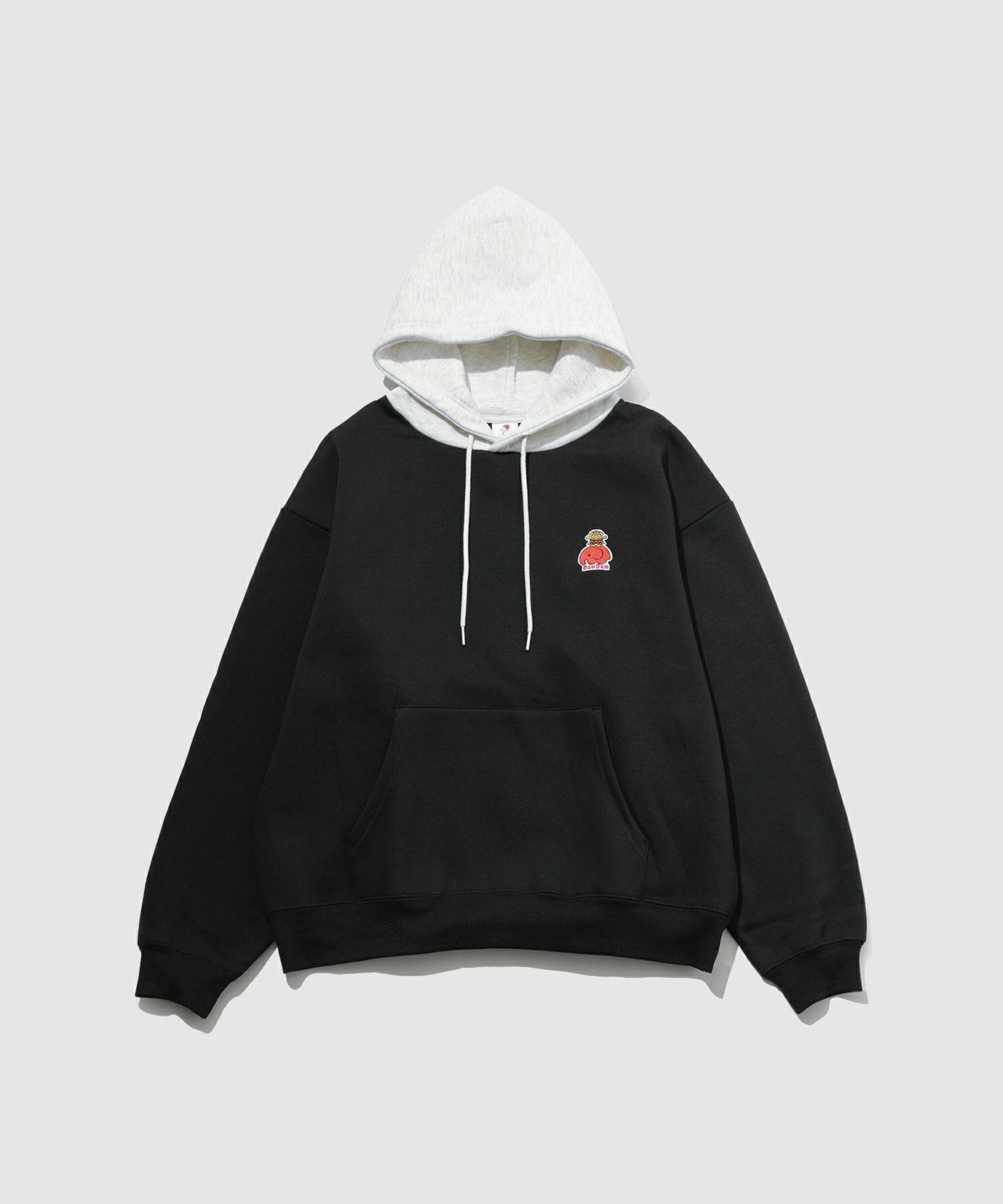 RED CAP GIRL×ドムドムハンバーガー 裏起毛配色フーディー メンズ【数量限定トートバッグをプレゼント】