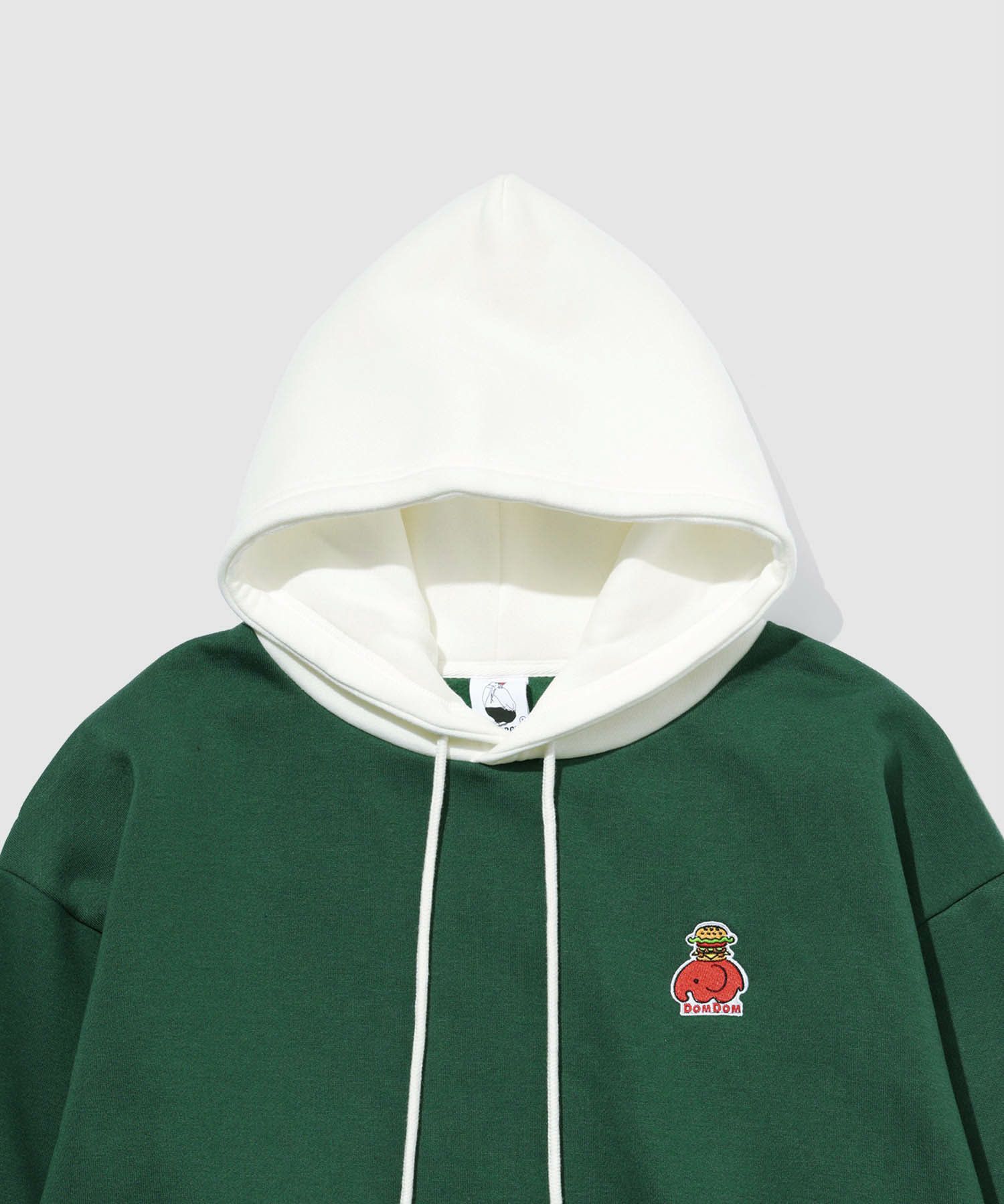 RED CAP GIRL×ドムドムハンバーガー 裏起毛配色フーディー メンズ【数量限定トートバッグをプレゼント】
