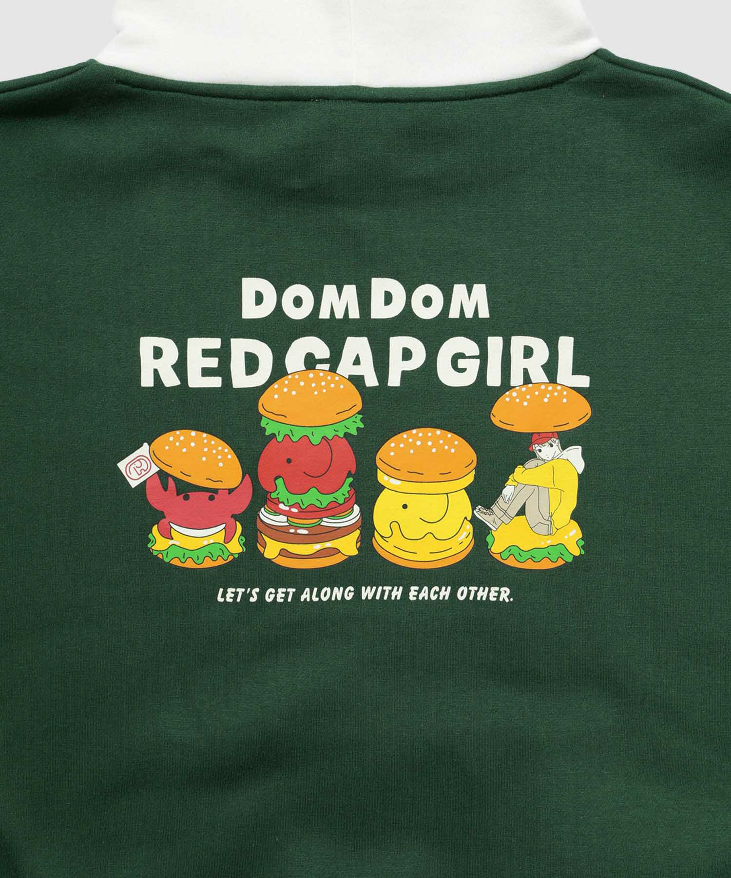 [値下げ]RED CAP GIRL×ドムドムハンバーガー 裏起毛配色フーディー メンズ商品サムネイル-25