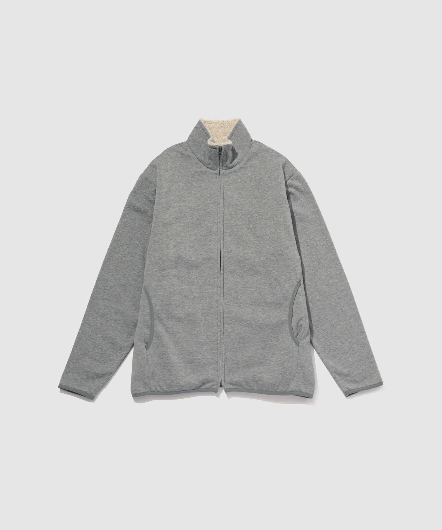 NAVY  裏ボアフルジップブルゾン メンズ商品画像-3