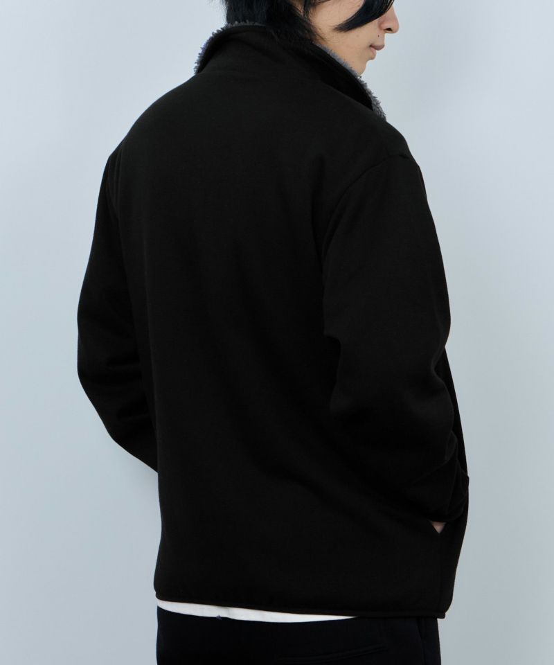 NAVY  裏ボアフルジップブルゾン メンズ商品画像-7