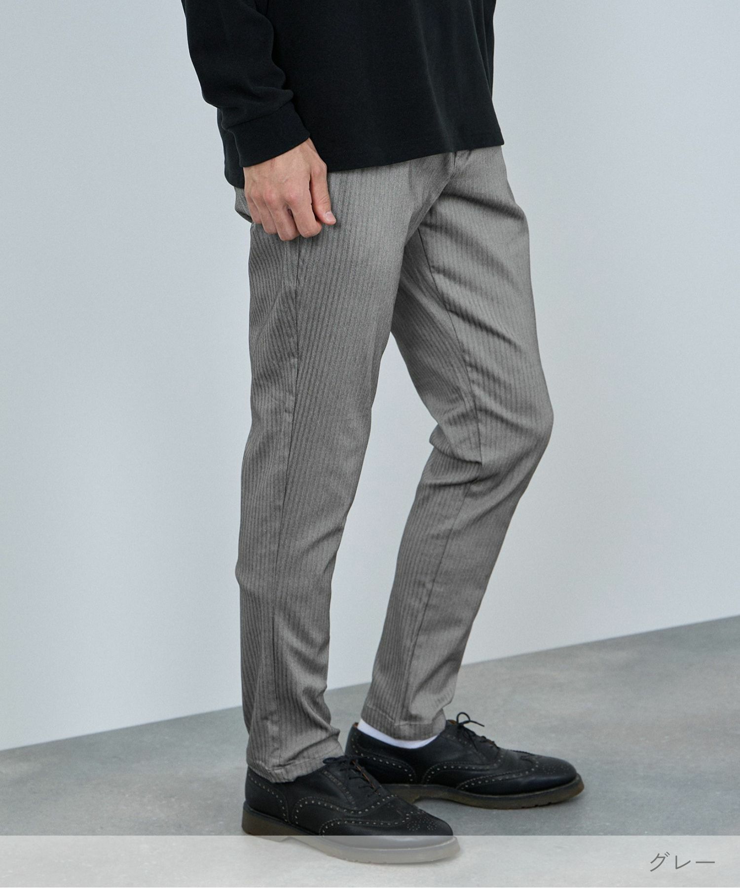 NAVY 毎日はきたくなるラクラクパンツ 「マイラク」 裏起毛パンツ メンズ商品画像-2