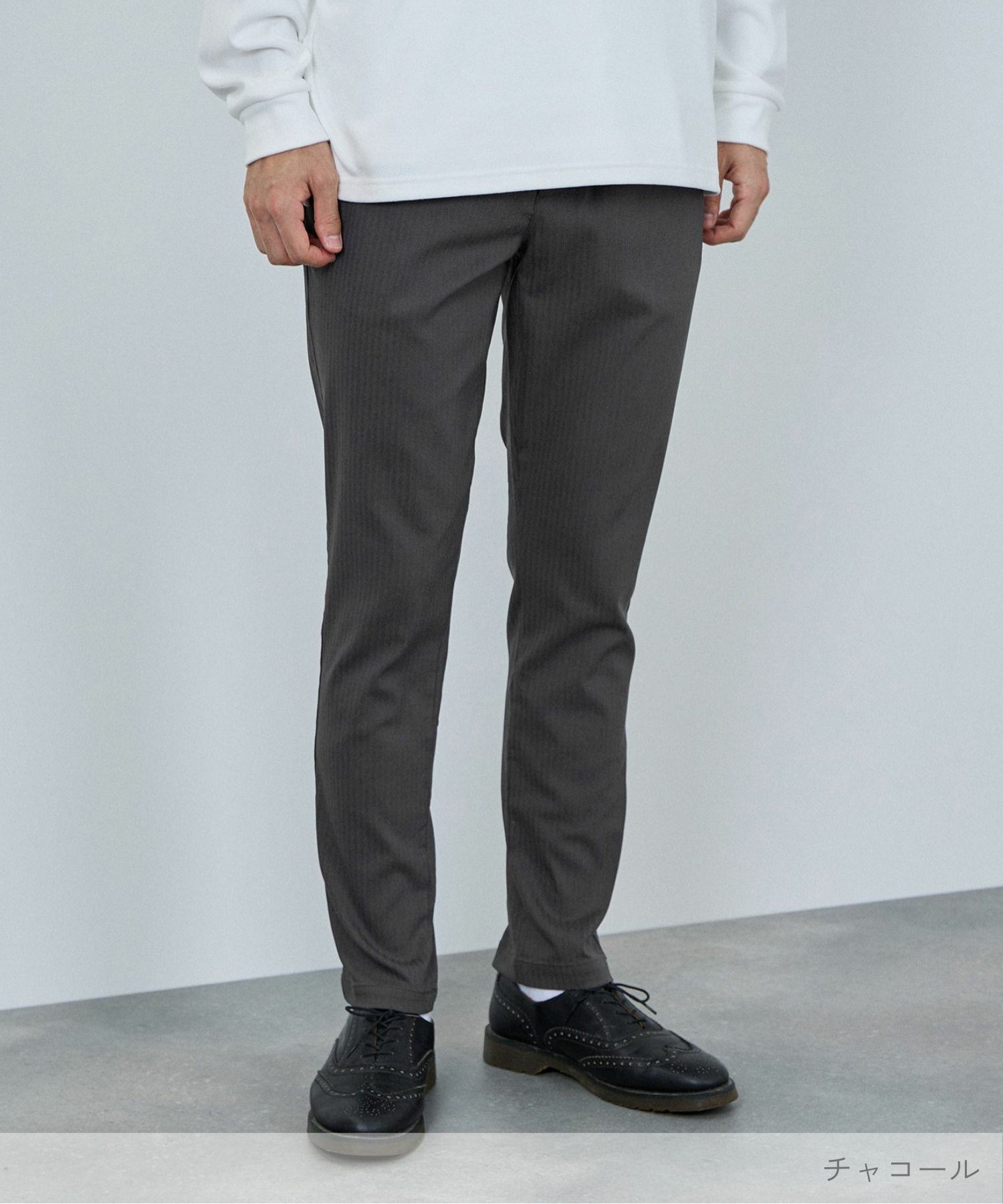 NAVY 毎日はきたくなるラクラクパンツ 「マイラク」 裏起毛パンツ メンズ商品画像-3