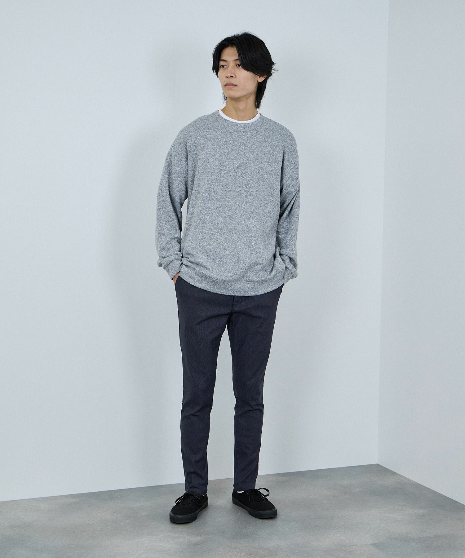 NAVY 毎日はきたくなるラクラクパンツ 「マイラク」 裏起毛パンツ メンズ