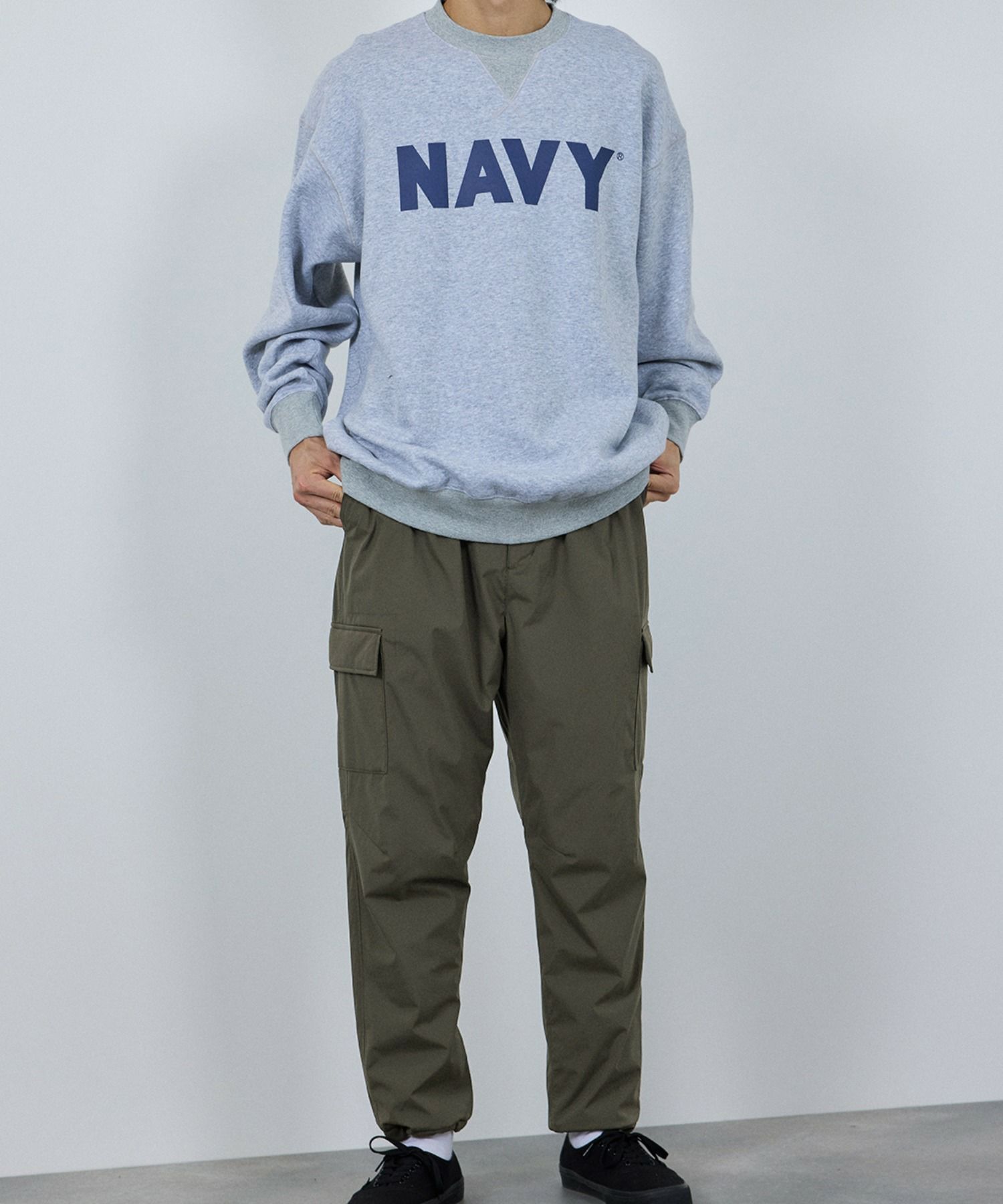 [予約販売 10/21より順次発送予定] NAVY シャットパンツ SOLOTEX(R)使用 カーゴパンツ メンズ