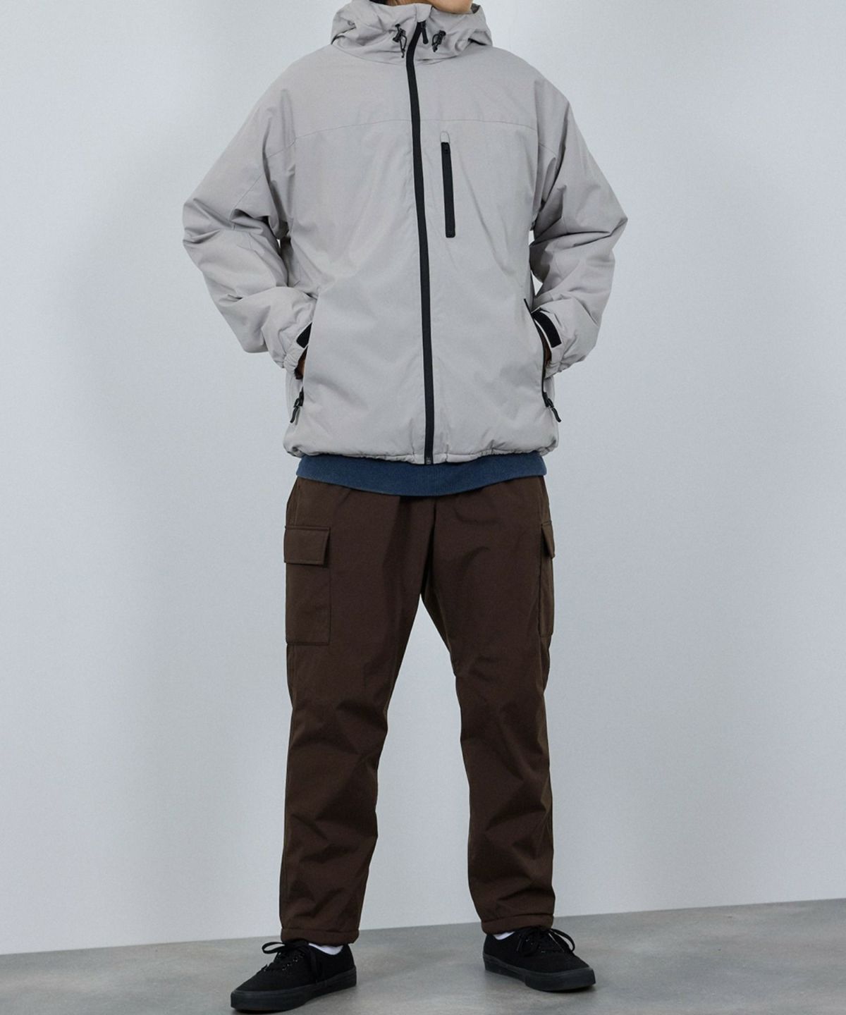 [予約販売 10/21より順次発送予定] NAVY シャットパンツ SOLOTEX(R)使用 カーゴパンツ メンズ