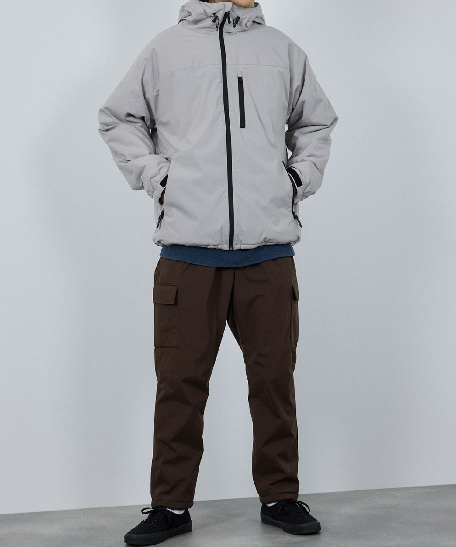 [予約販売 10/21より順次発送予定] NAVY シャットパンツ SOLOTEX(R)使用 カーゴパンツ メンズ