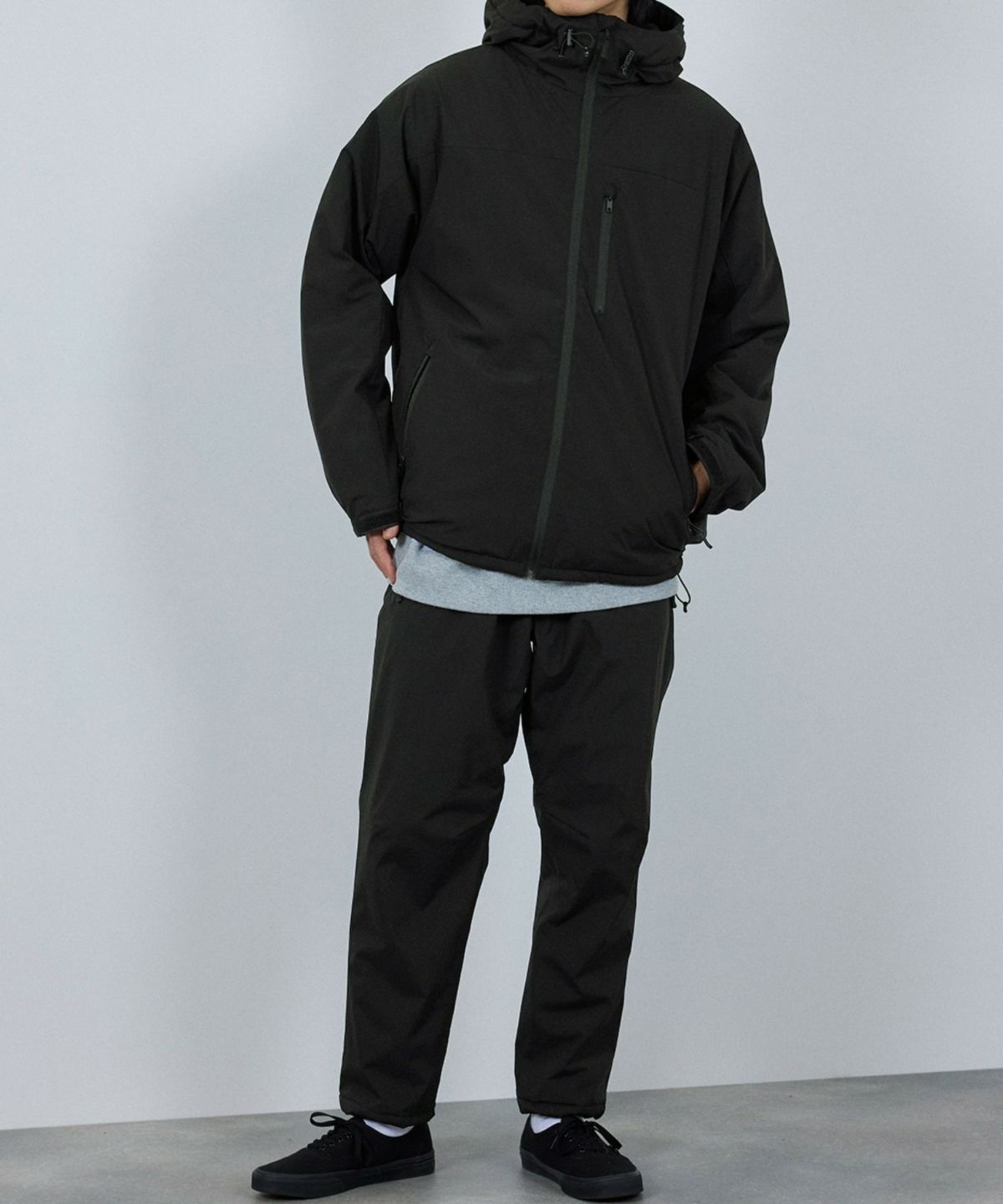  [予約販売 10/21より順次発送予定] NAVY シャットパンツ SOLOTEX(R)使用 イージーパンツ メンズ