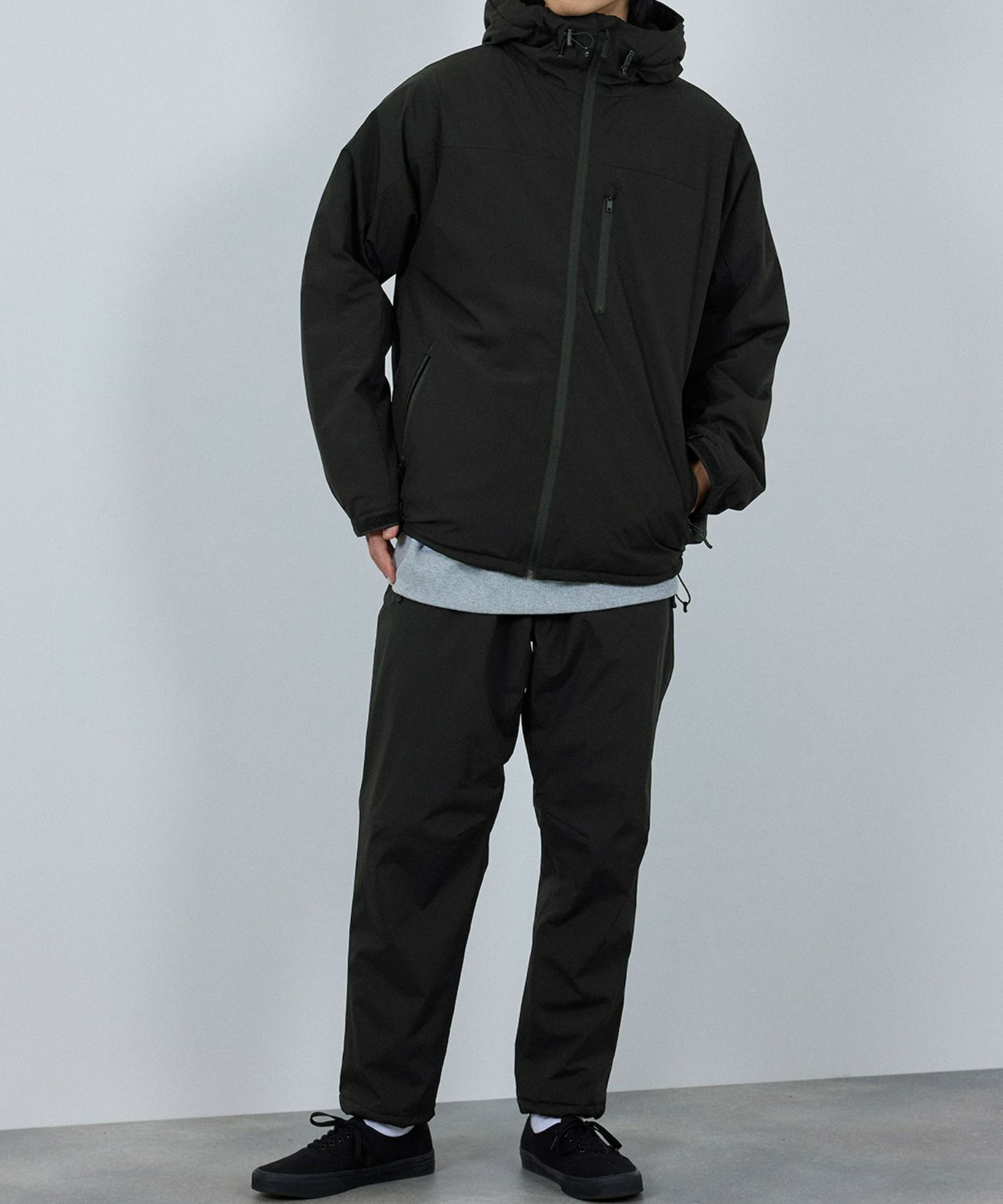  [予約販売 10/21より順次発送予定] NAVY シャットパンツ SOLOTEX(R)使用 イージーパンツ メンズ