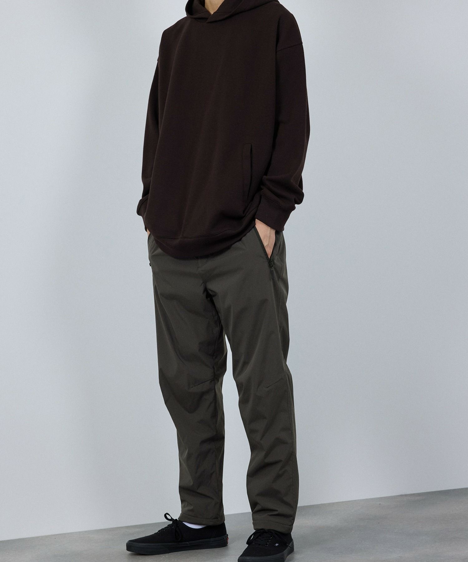  [予約販売 10/21より順次発送予定] NAVY シャットパンツ SOLOTEX(R)使用 イージーパンツ メンズ