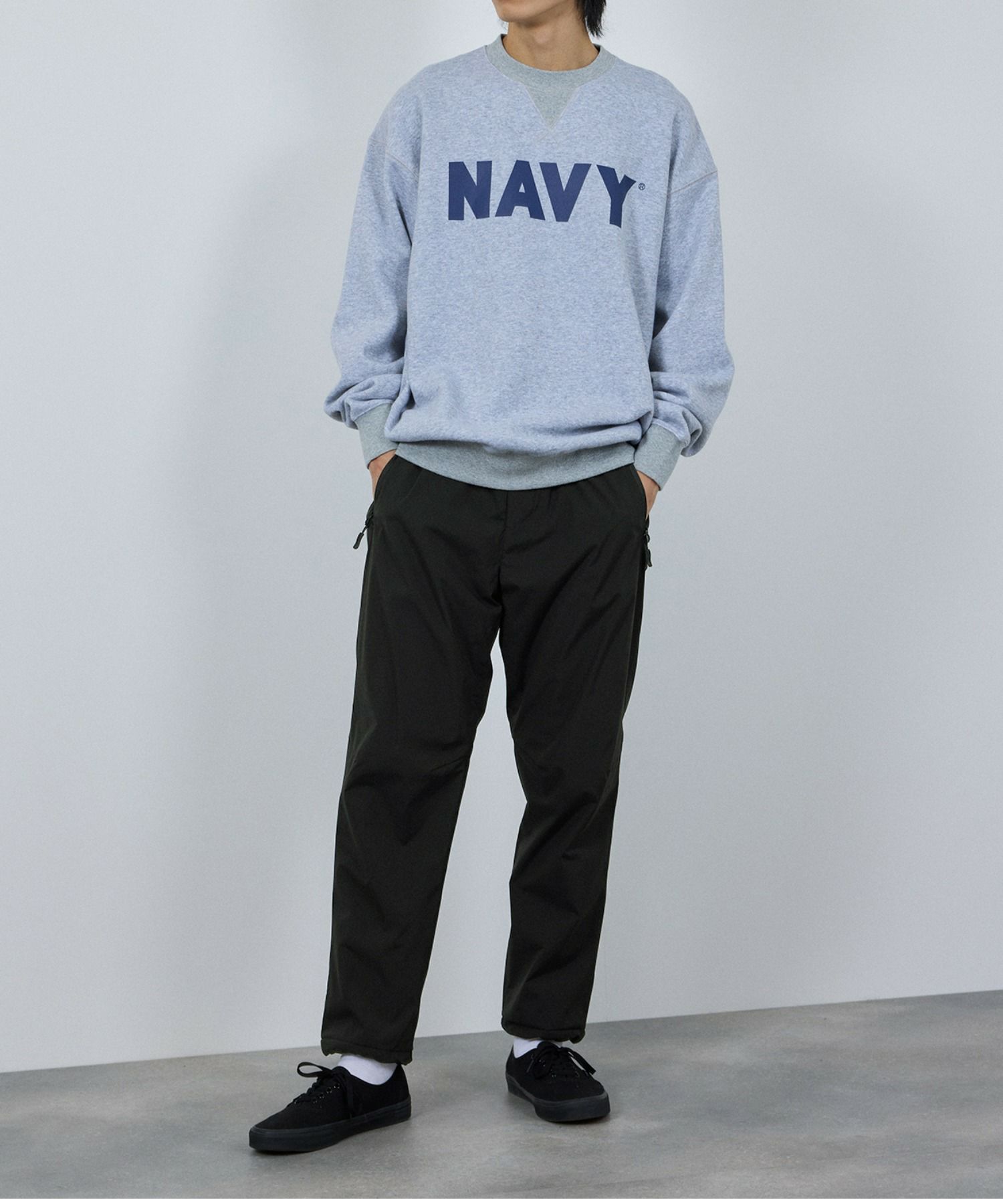  [予約販売 10/21より順次発送予定] NAVY シャットパンツ SOLOTEX(R)使用 イージーパンツ メンズ