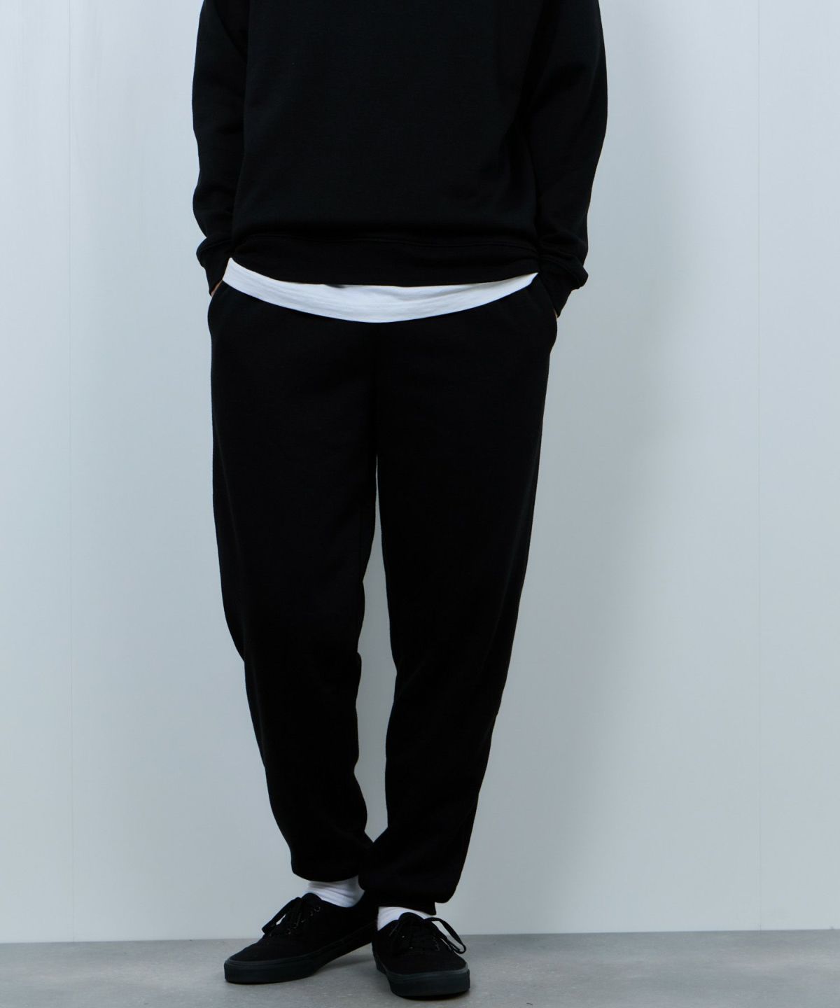 NAVY 裏ボアリラックスパンツ メンズ