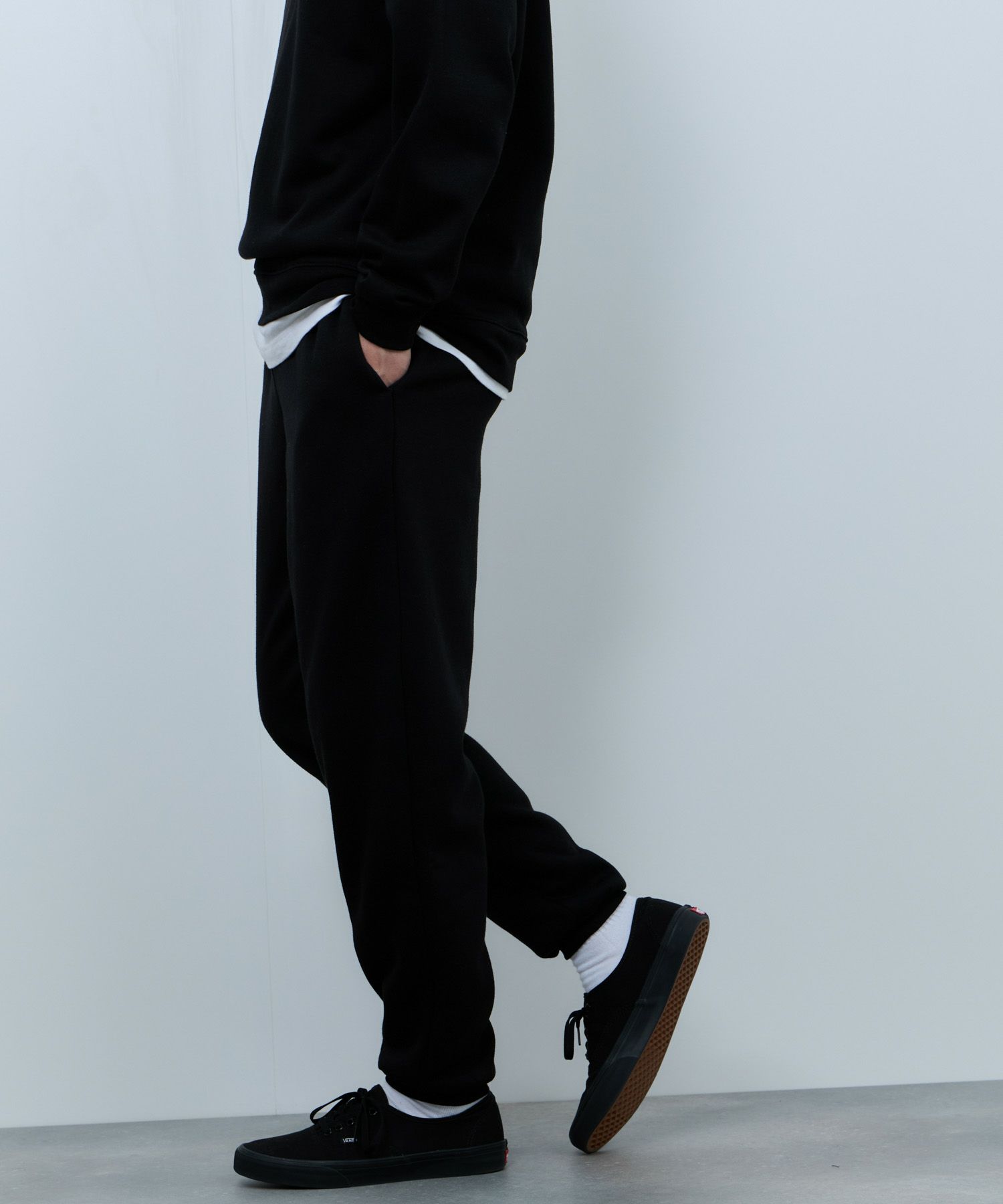 NAVY 裏ボアリラックスパンツ メンズ