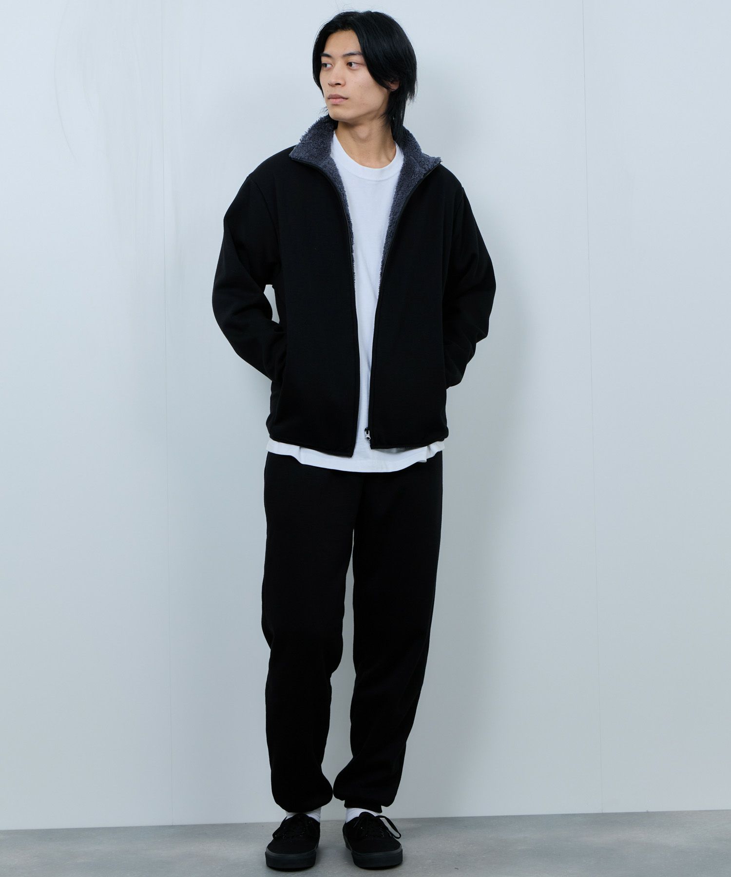 NAVY  裏ボアリラックスパンツ メンズ商品サムネイル-10