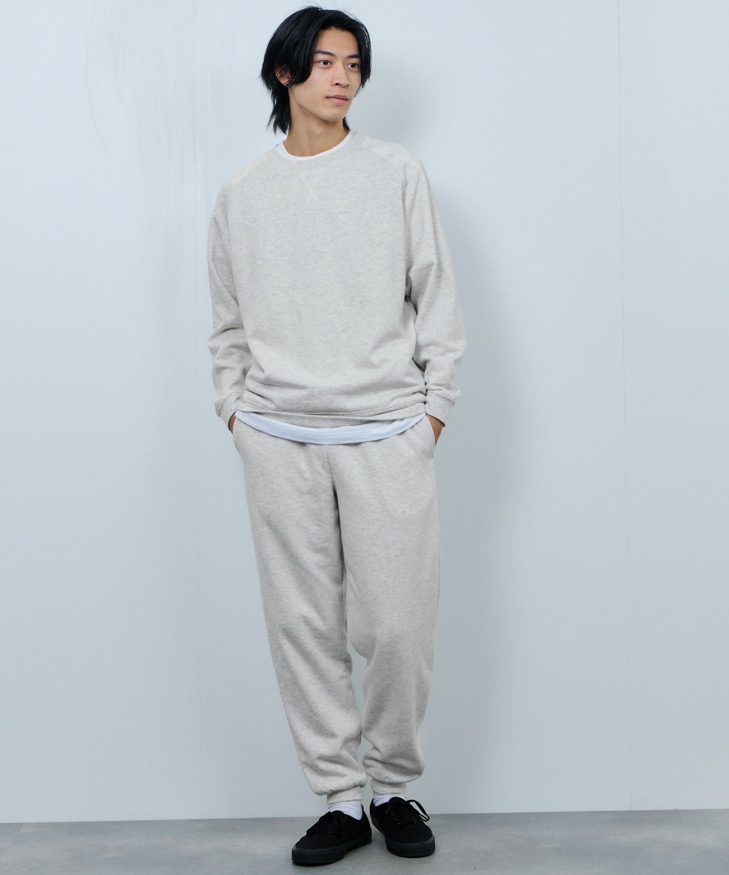 NAVY  裏ボアリラックスパンツ メンズ商品画像-12