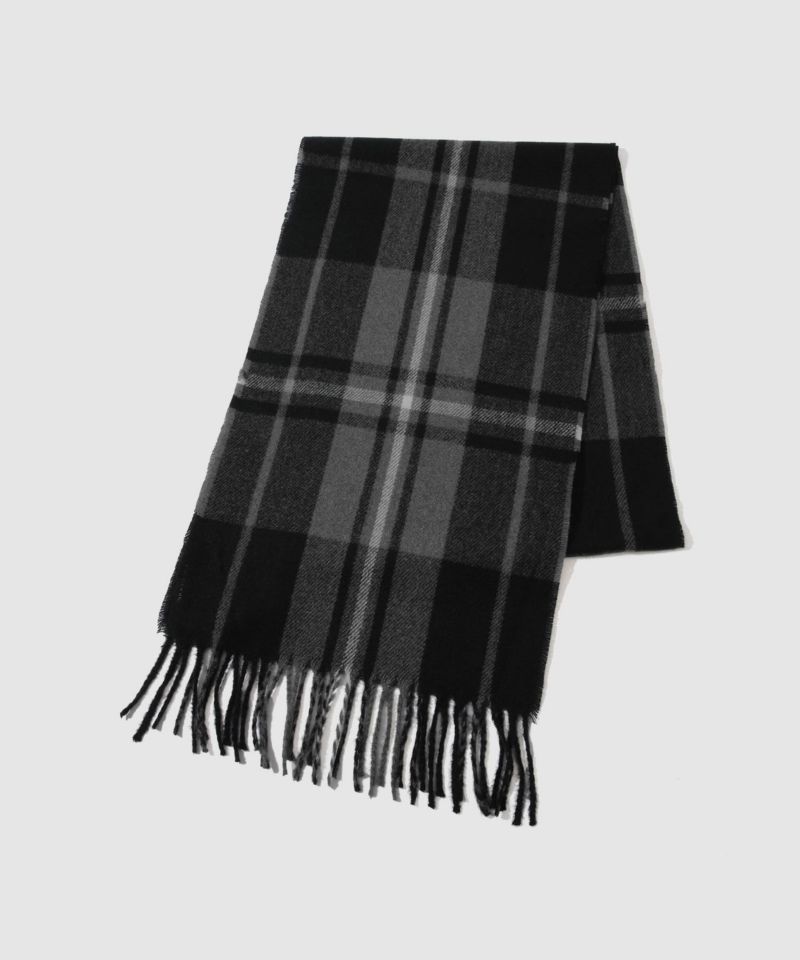 [期間限定価格]NAVY  MAC HEAT チェックマフラー メンズ商品画像-1