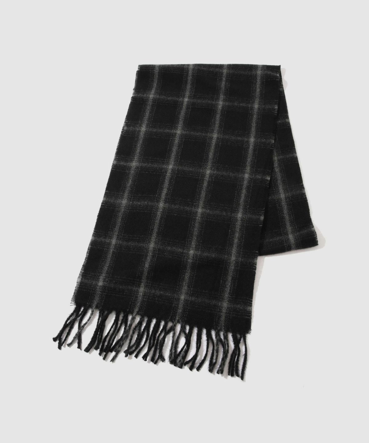 NAVY MAC HEAT チェックマフラー メンズ