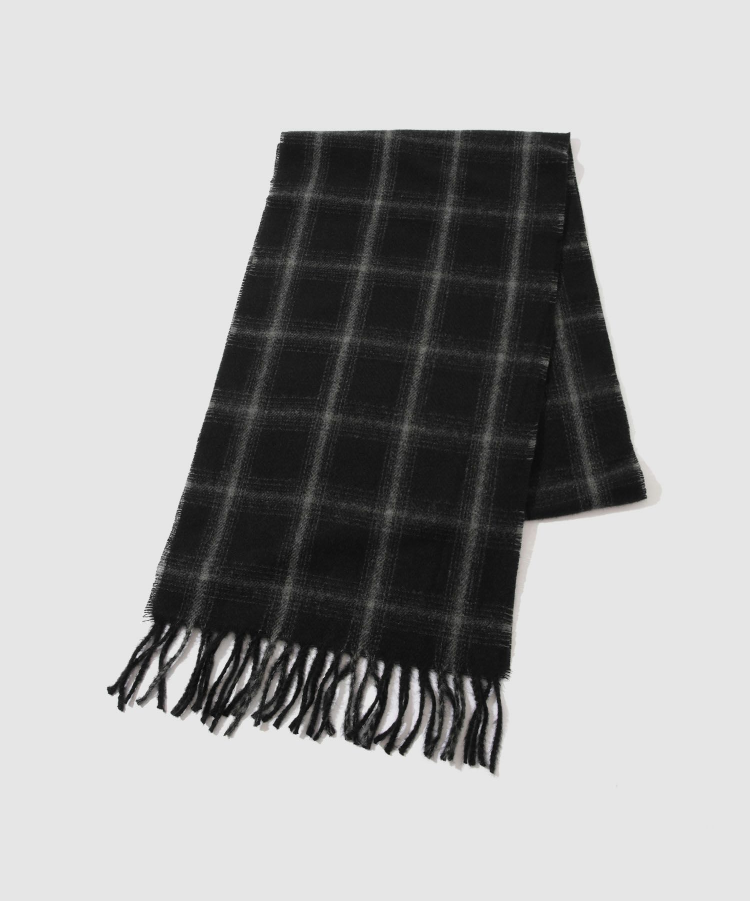 NAVY MAC HEAT チェックマフラー メンズ